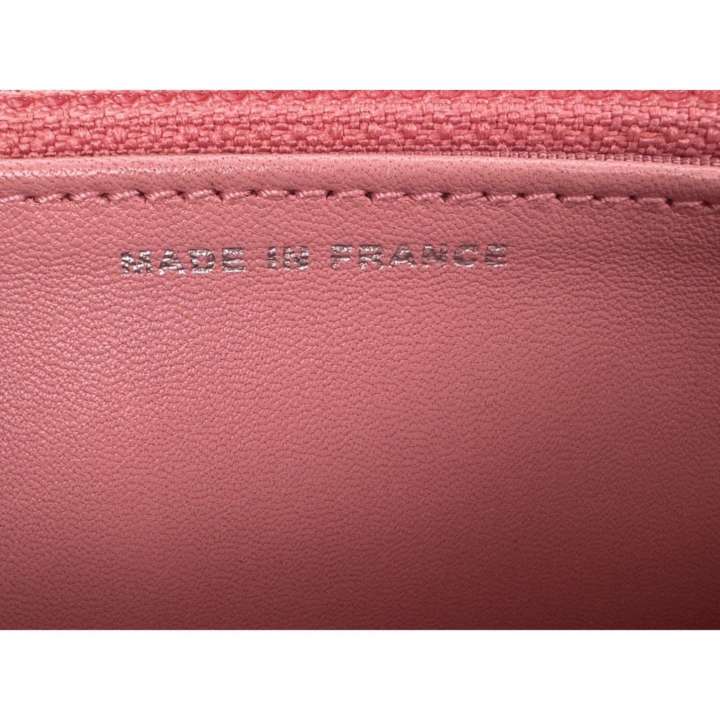 Chanel Wallet On Chain Pink Quilted Leather B-6