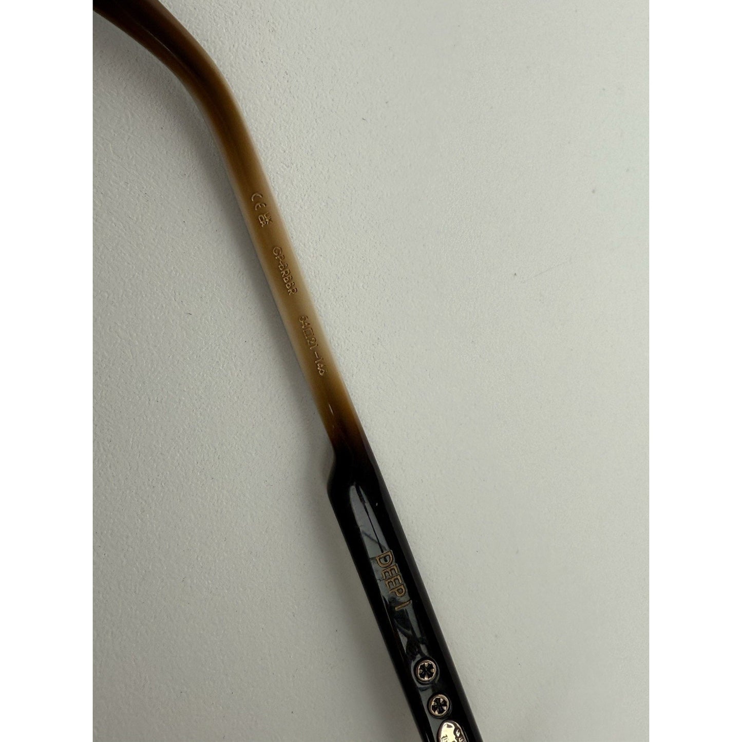 CHROME HEARTS DEEP I GP-BRBBR Gold Plated/White Ebony-Piano Varnish