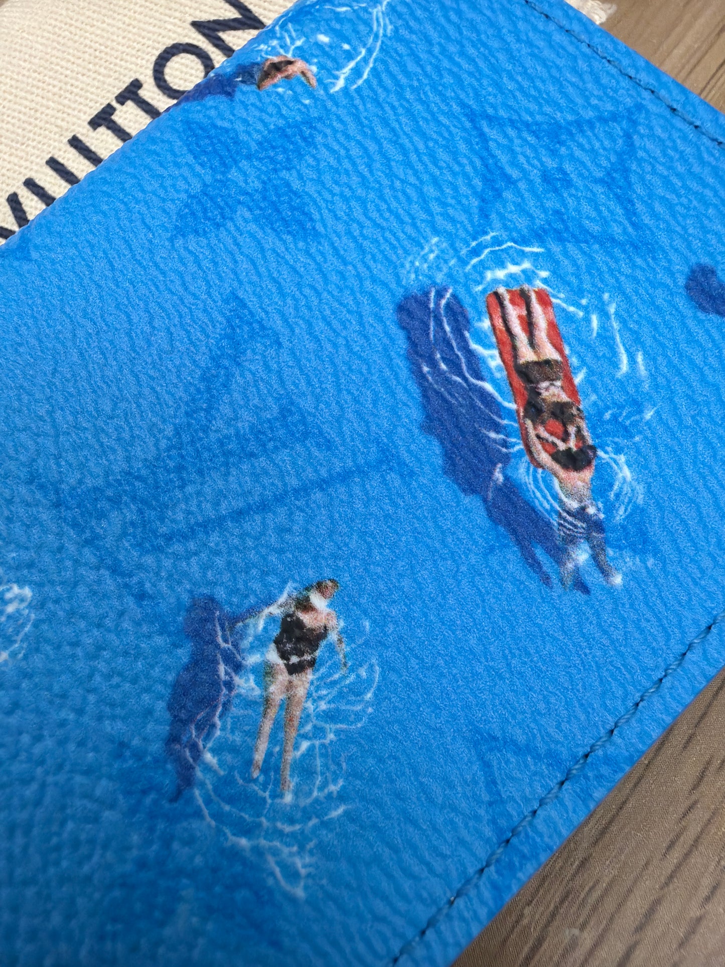 Louis Vuitton Painted Card Holder – Blue