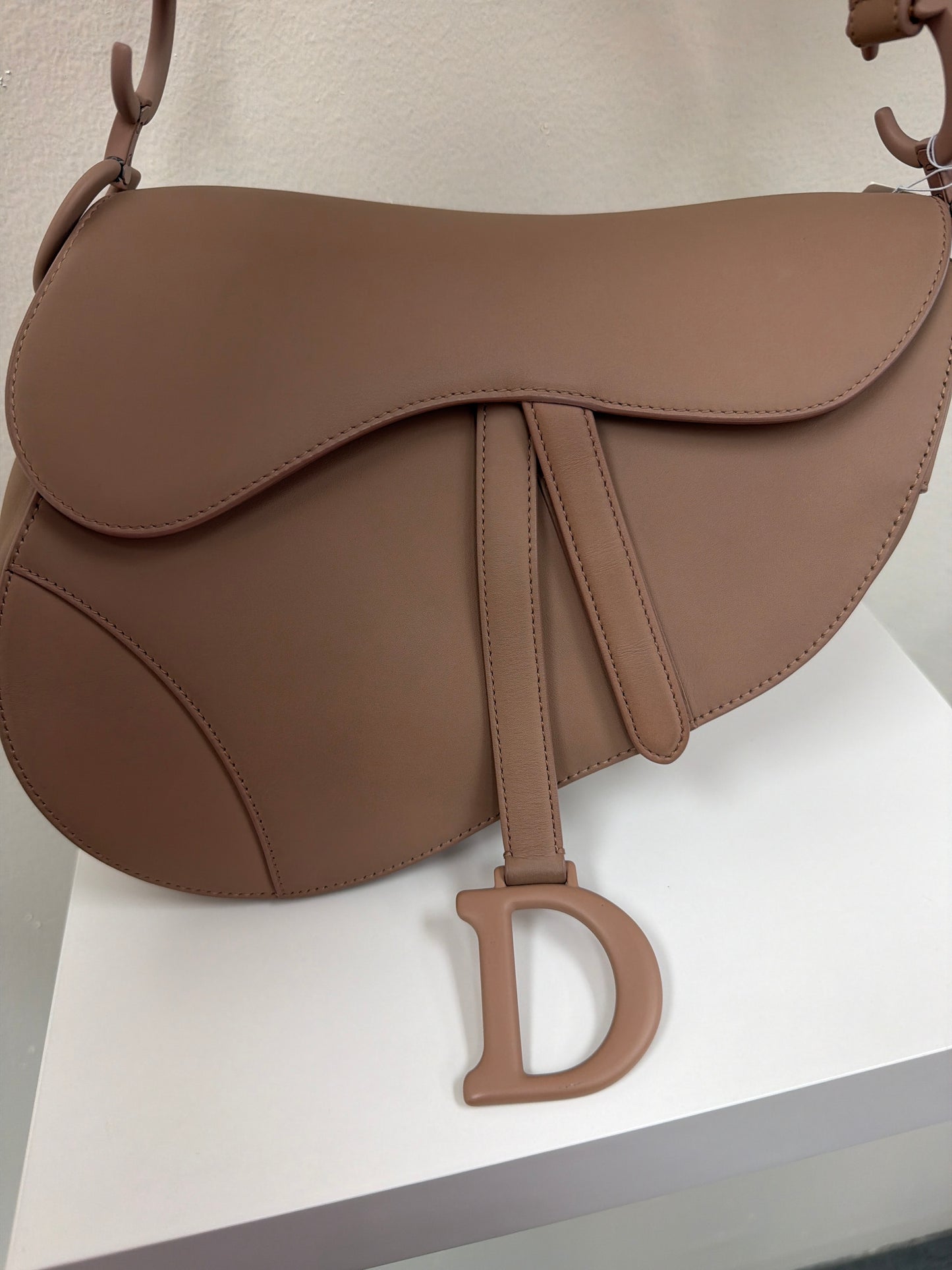 Christian Dior Matte Pink Saddle Shoulder Bag