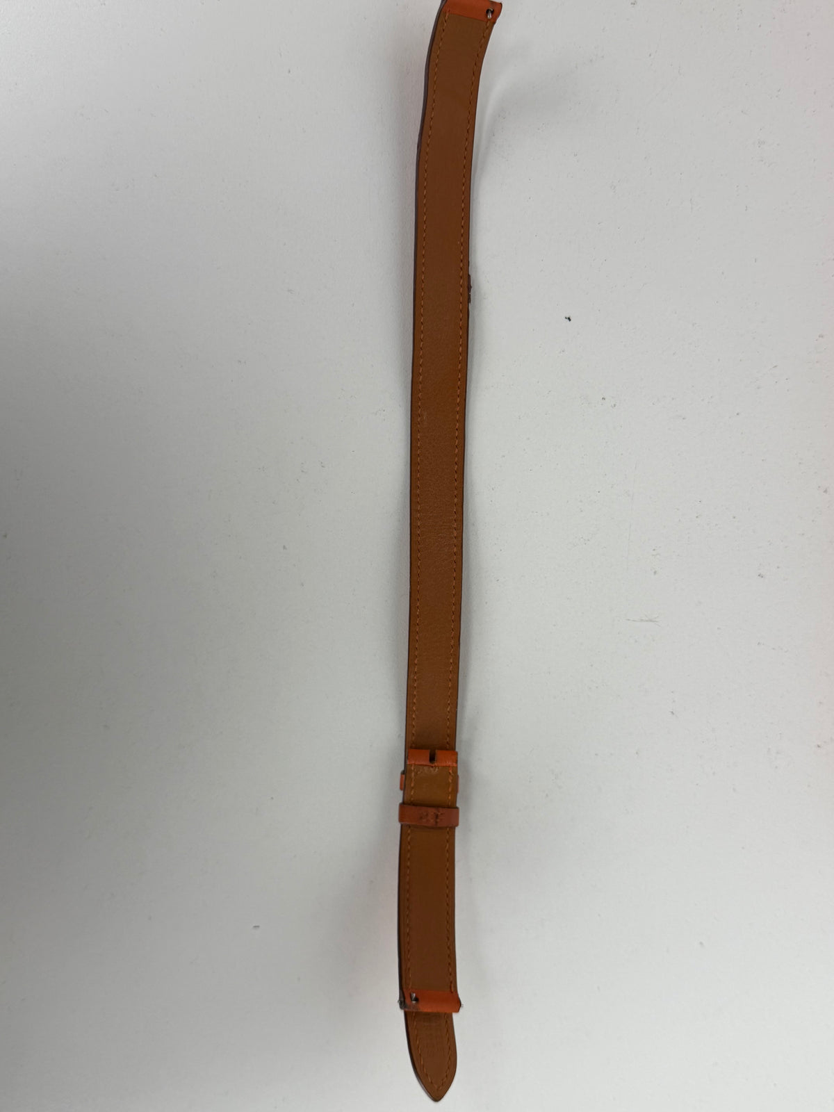 Hermes Heure H Watch 21mm in H-Shaped Stainless Steel Blue Leather Strap Y