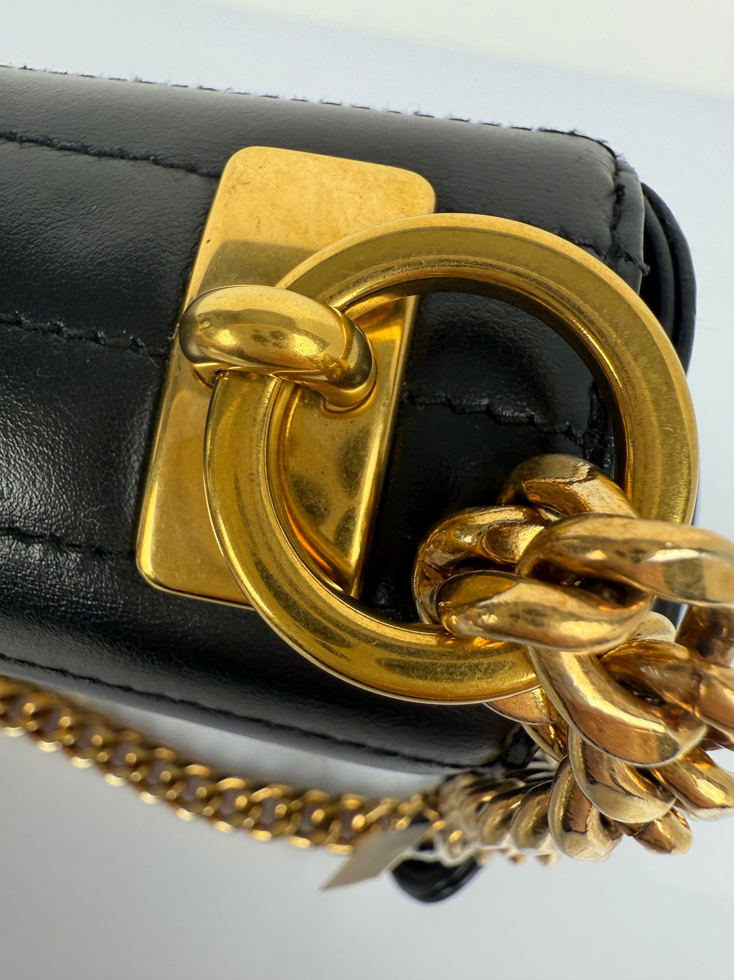 Prada Diagramme Black Leather Should Bag