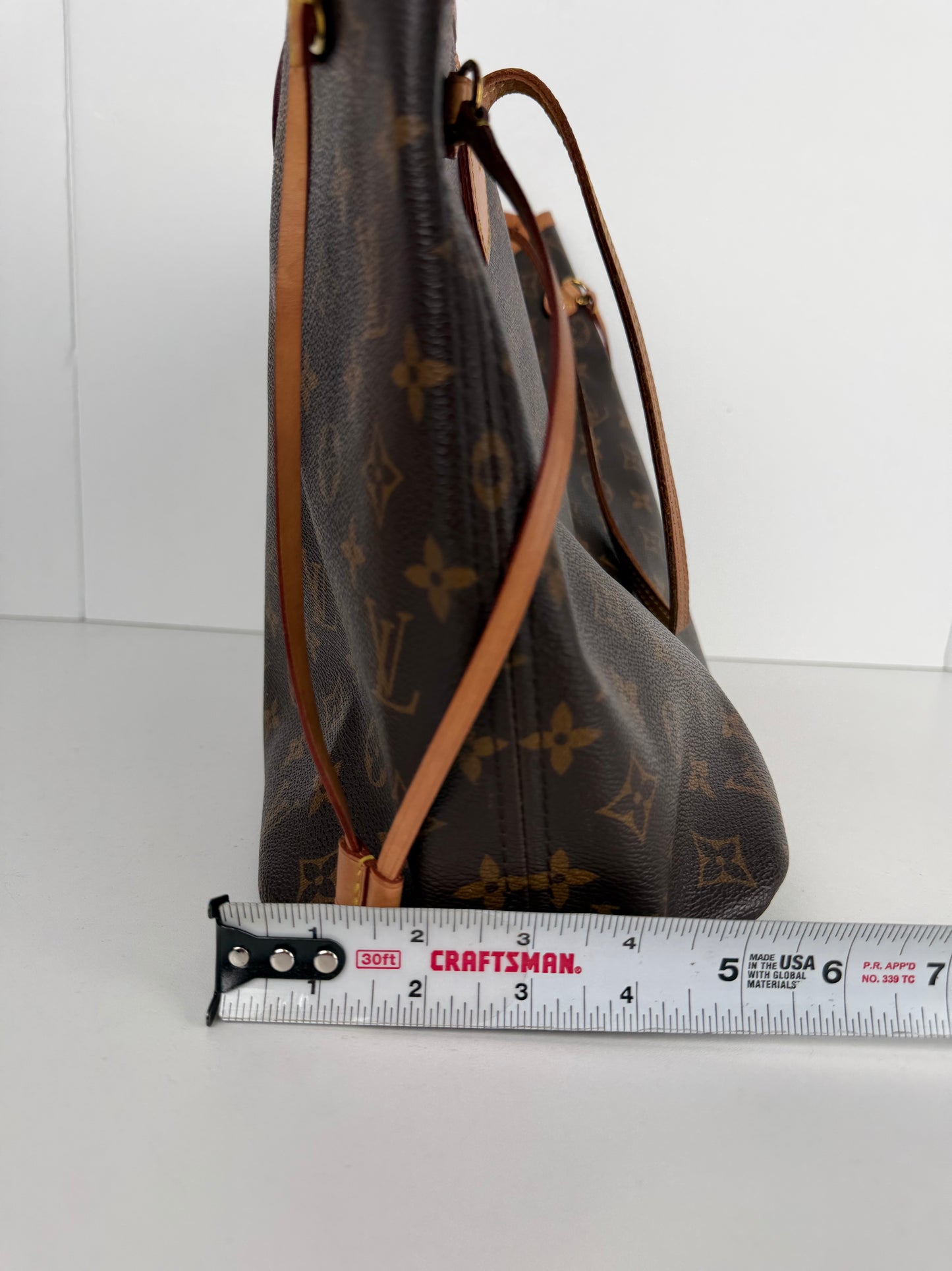 Louis Vuitton Neverfull Tote Bag MM in Brown LV Monogram Coated Canvas 2021 YS