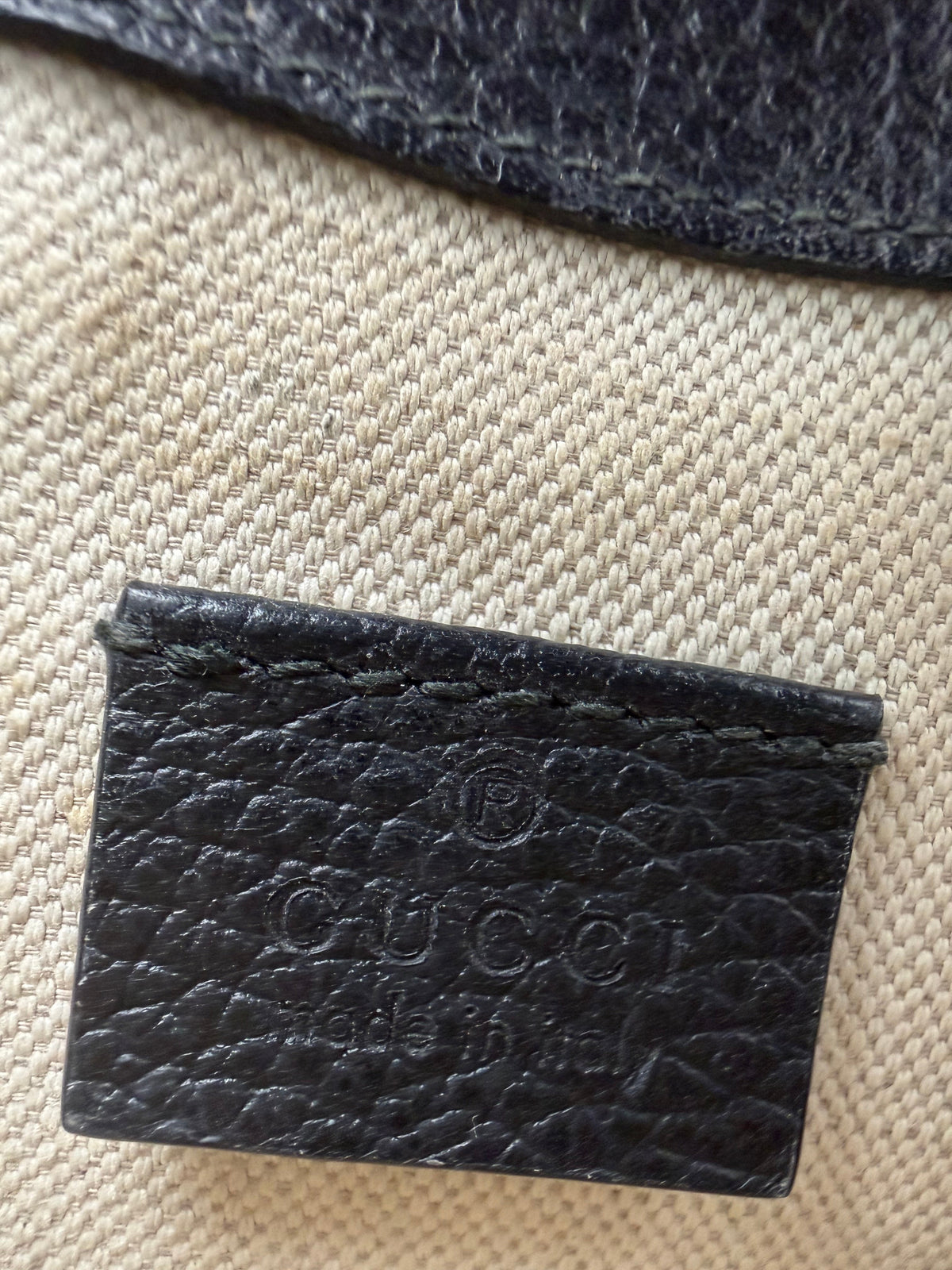 Gucci Dionysus Super Mini Bag in Black Leather with Crystal Buckle Detail YS23