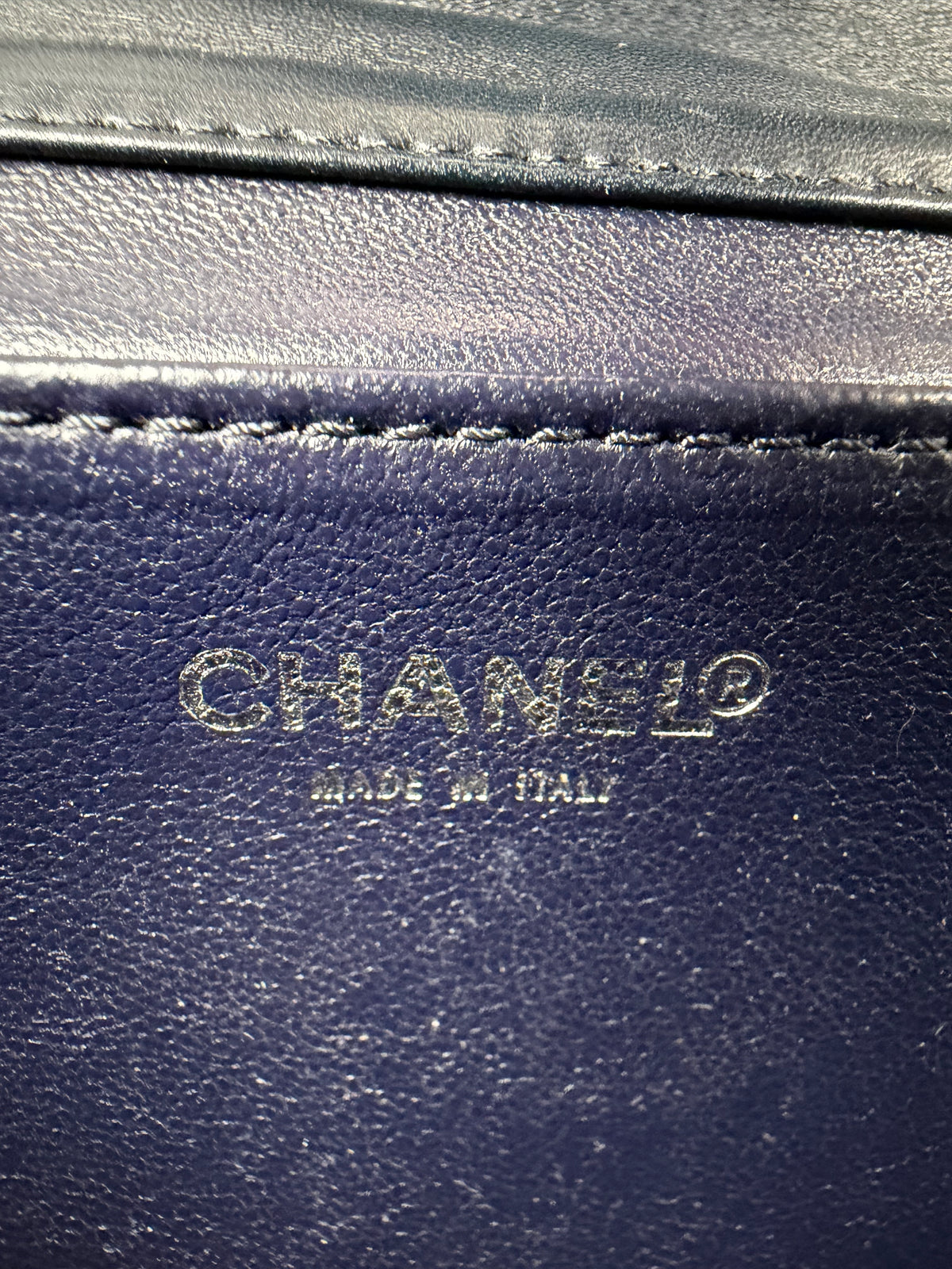 Chanel Chocolate Bar Flap Shoulder Bag Vintage in Grey Denim 2002-2003 YS10