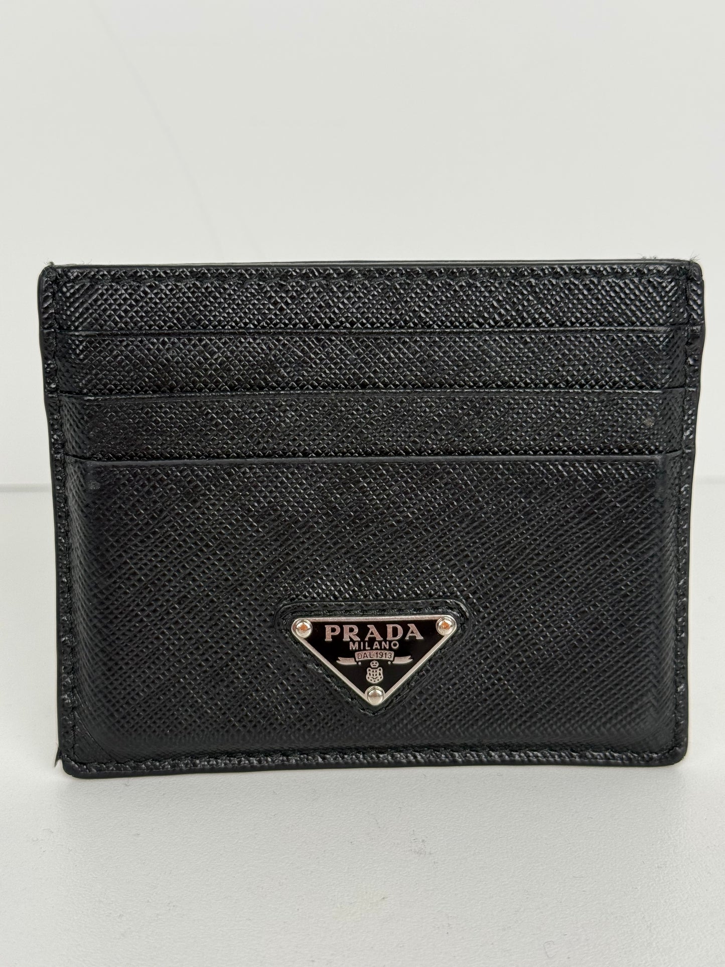 Prada Black Saffiano Card Holder