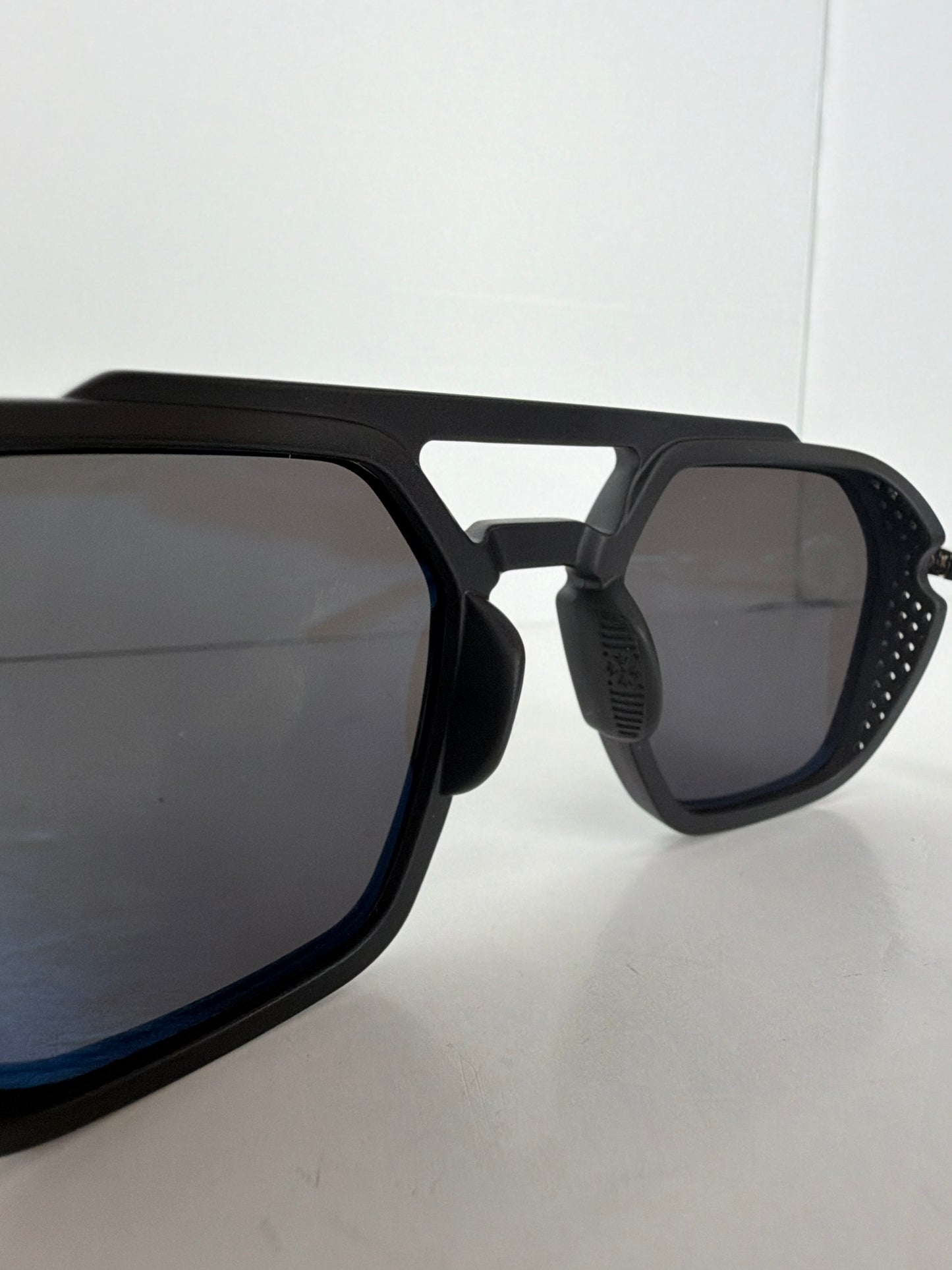 Chrome Hearts Fuckery Sunglasses in Matte Black and Shiny Silver Y