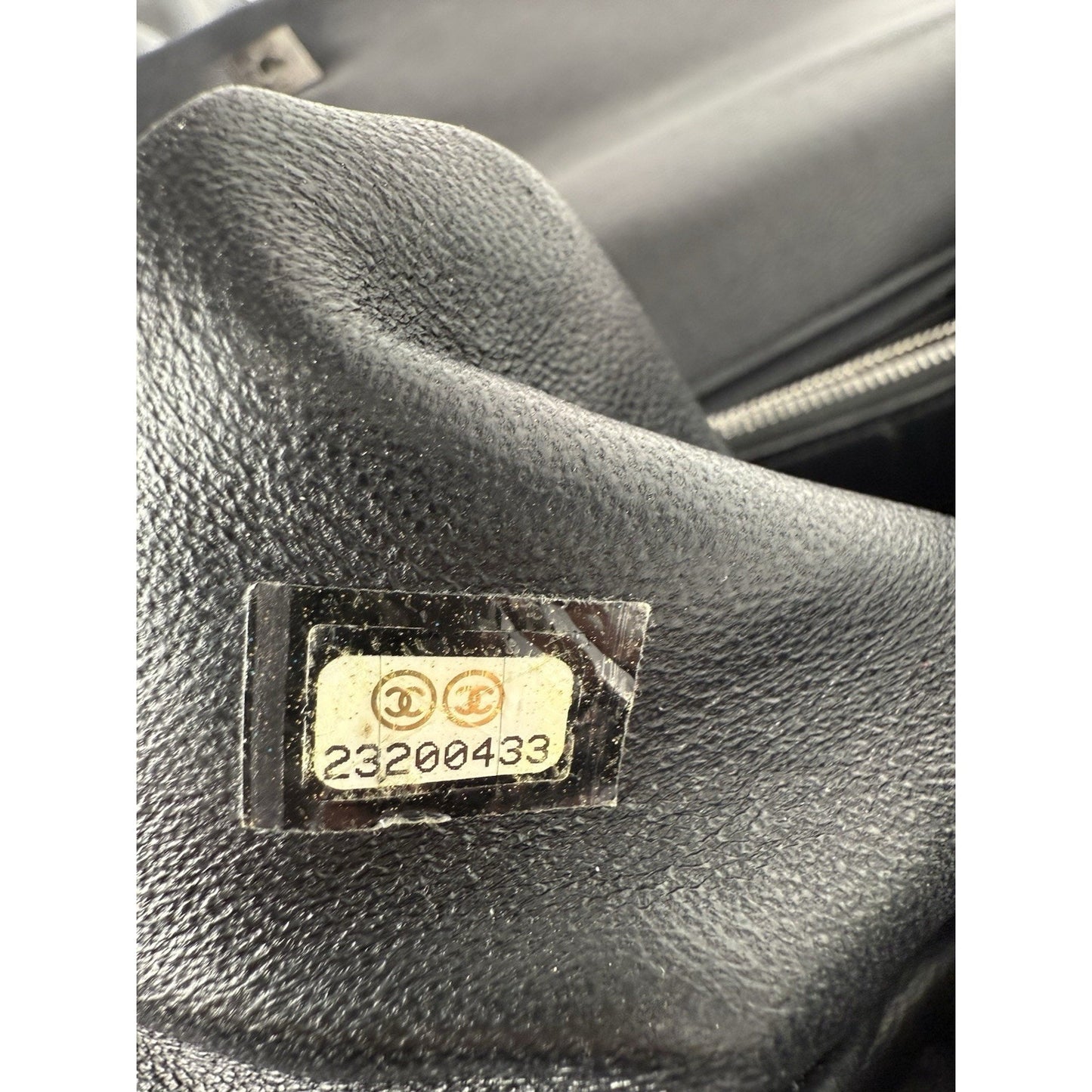 Chanel Caviar Lizard Quilted Larg Coco Handle Flap Black Top Handle Shoulder Bag