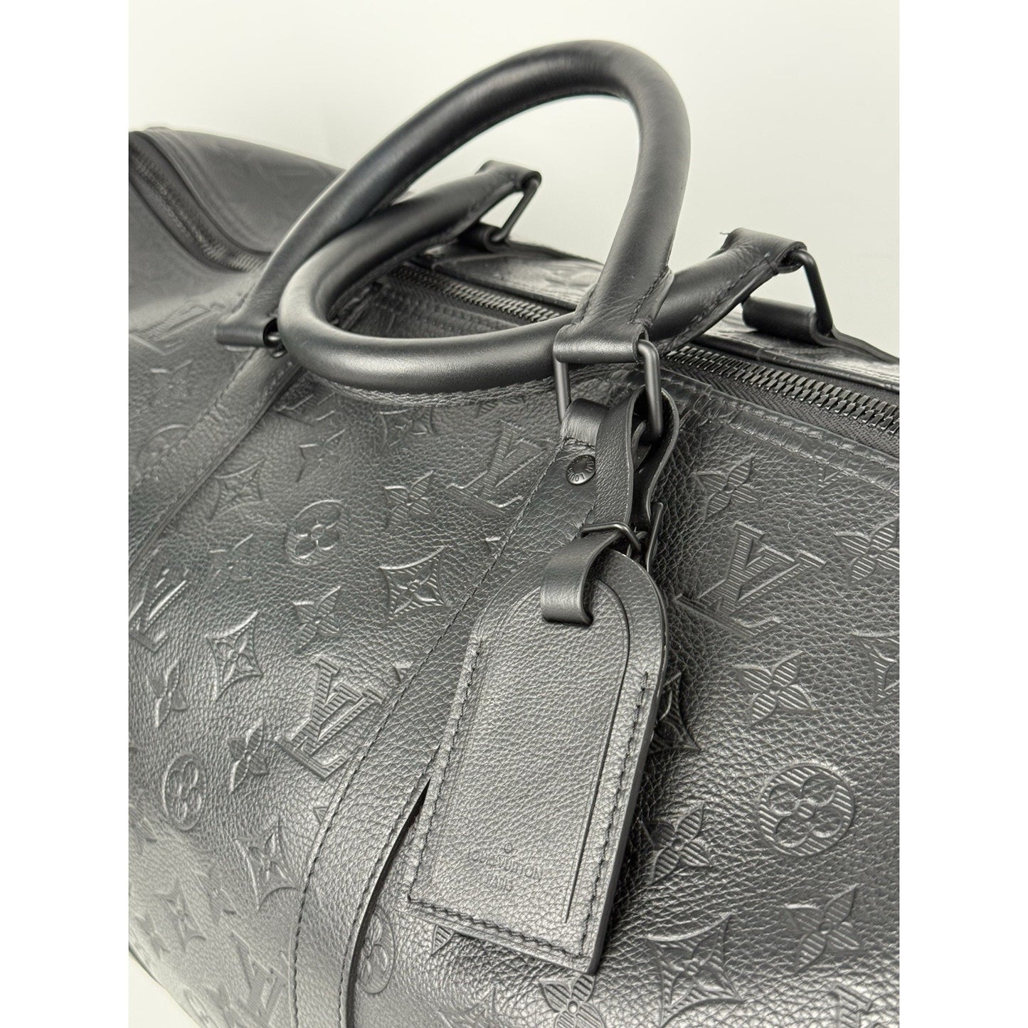 Louis Vuitton Keepall Bandouliere 50 Empriente Monogram Duffle Bag