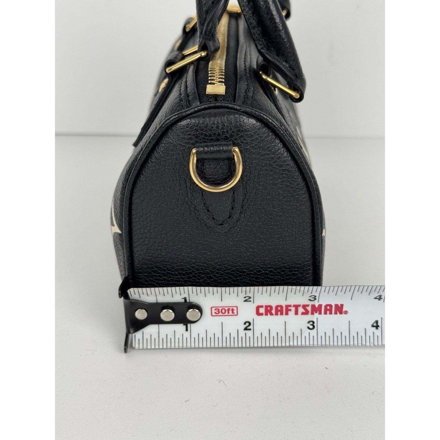 Louis Vuitton Monogram Empreinte Giant Nano Speedy Black R-1