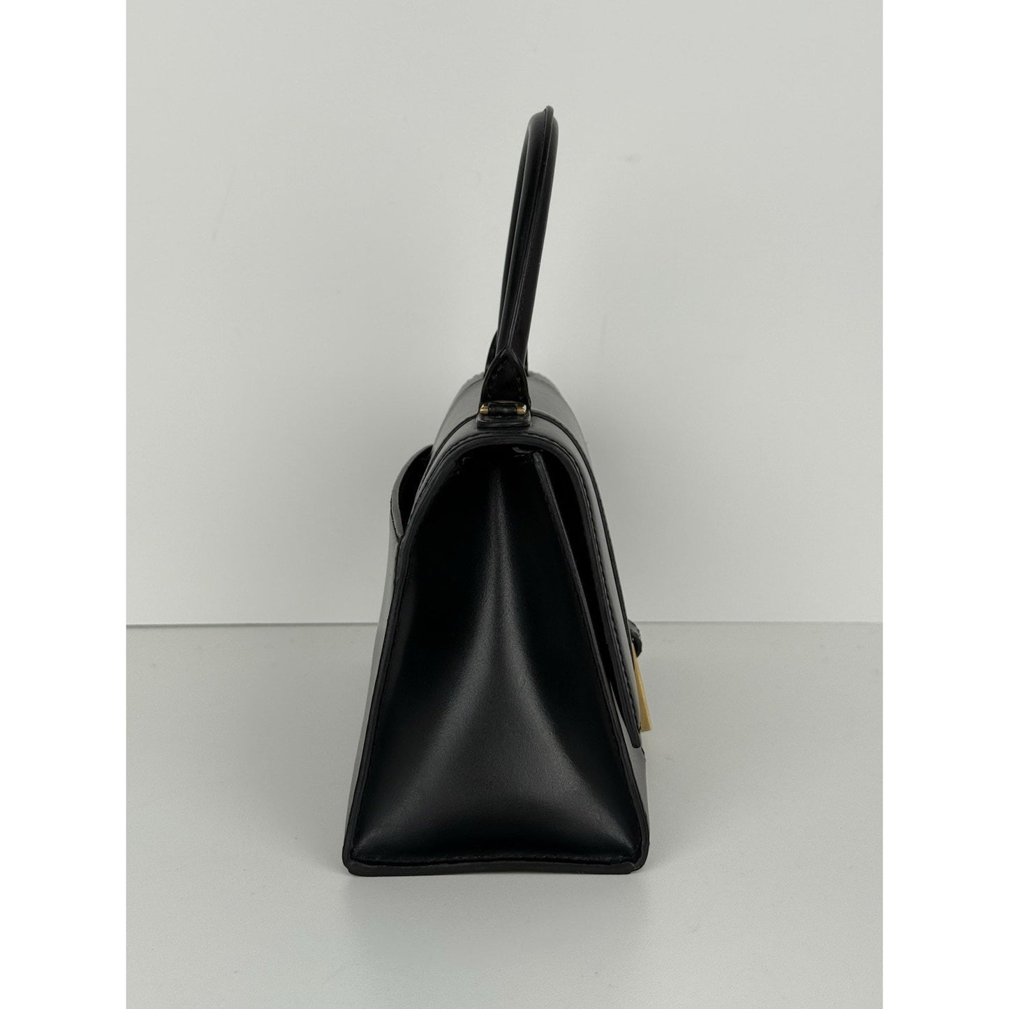 Balenciaga Hourglass Black Leather Top Handle Women's Bag