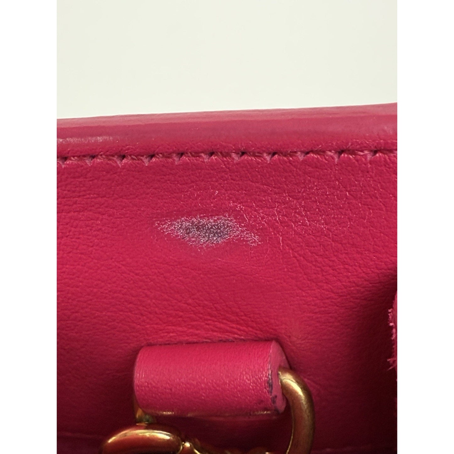 SAINT LAURENT Pink Leather Sac de jour Nano Women's Bag with Shoulder Strap