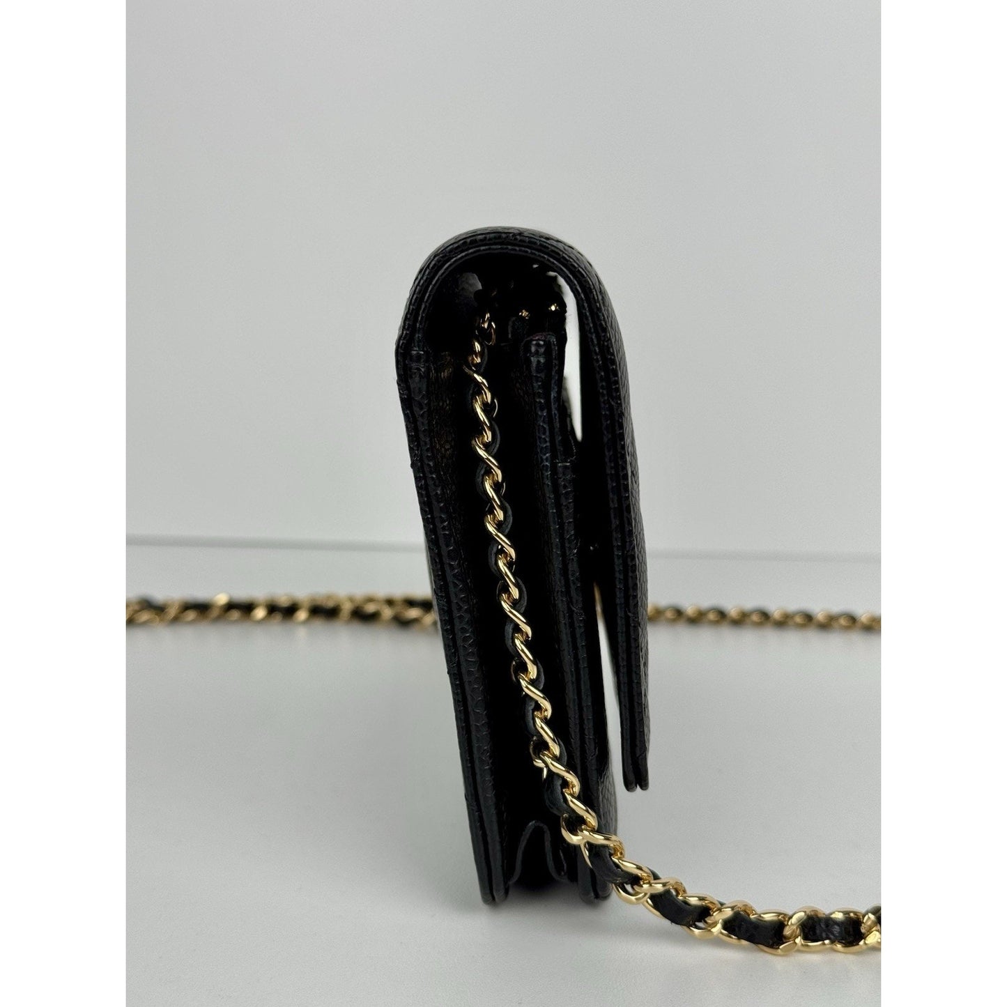 Chanel Classic Wallet on Chain in Black Caviar Leather