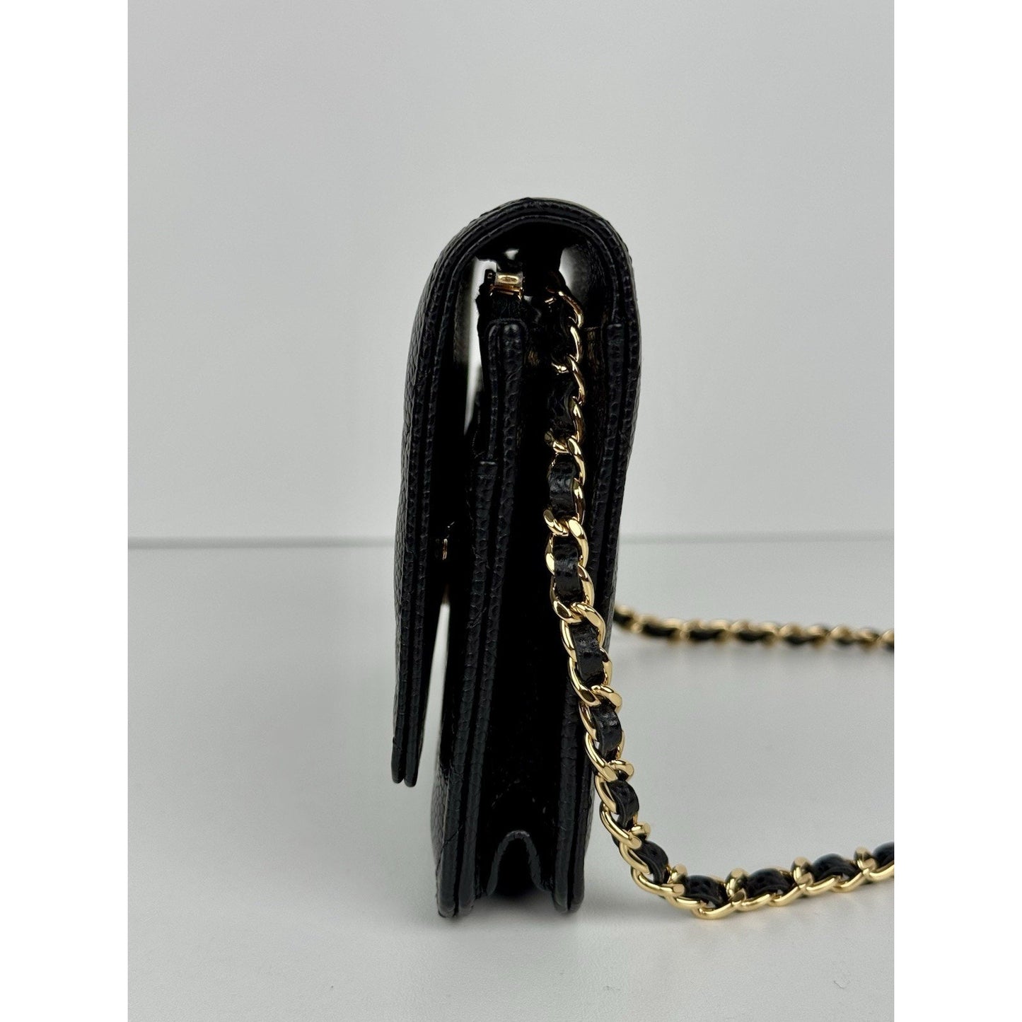 Chanel Classic Wallet on Chain in Black Caviar Leather