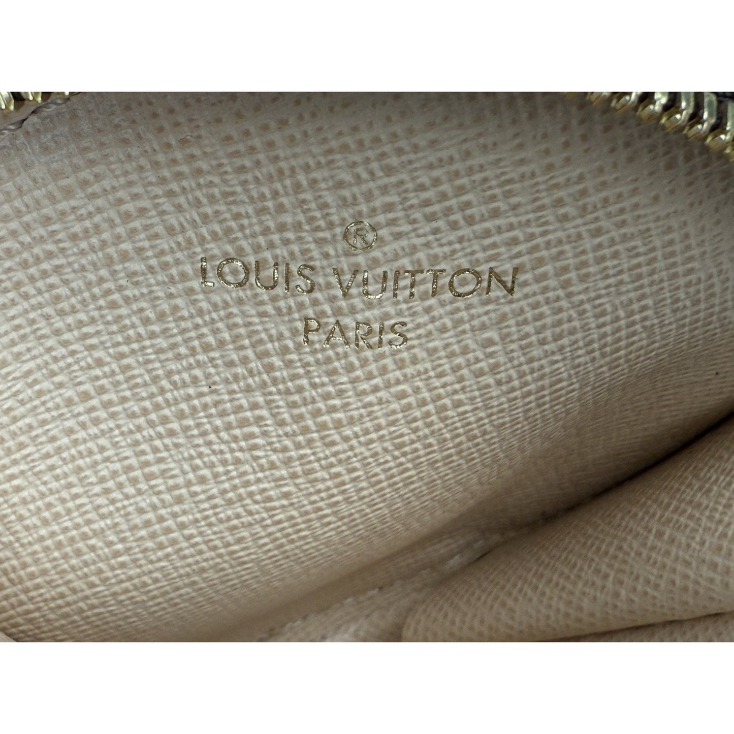 LOUIS VUITTON Multi Pochette Accessoires Brown Canvas Pink Strap Shoulder Bag
