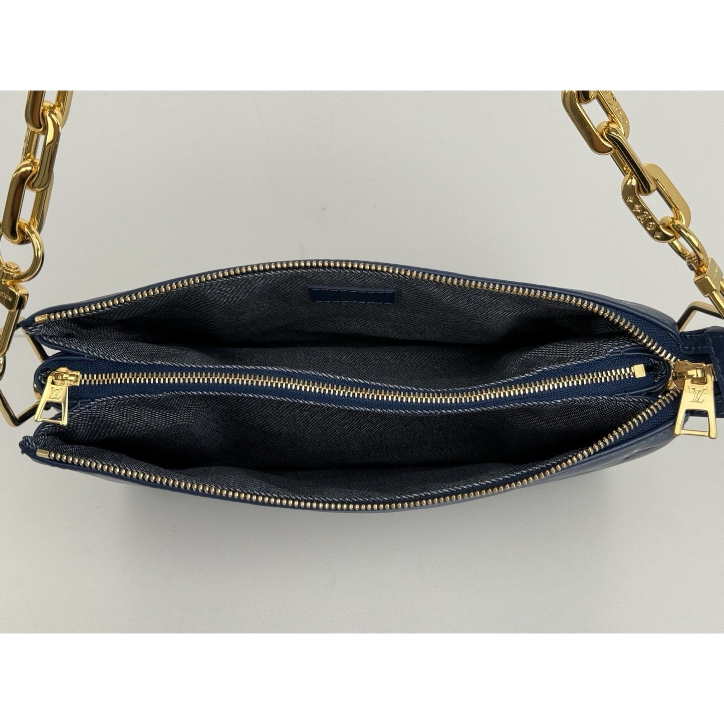 Louis Vuitton Coussin PM Blue Denim Monogram Shoulder Crossbody Bag