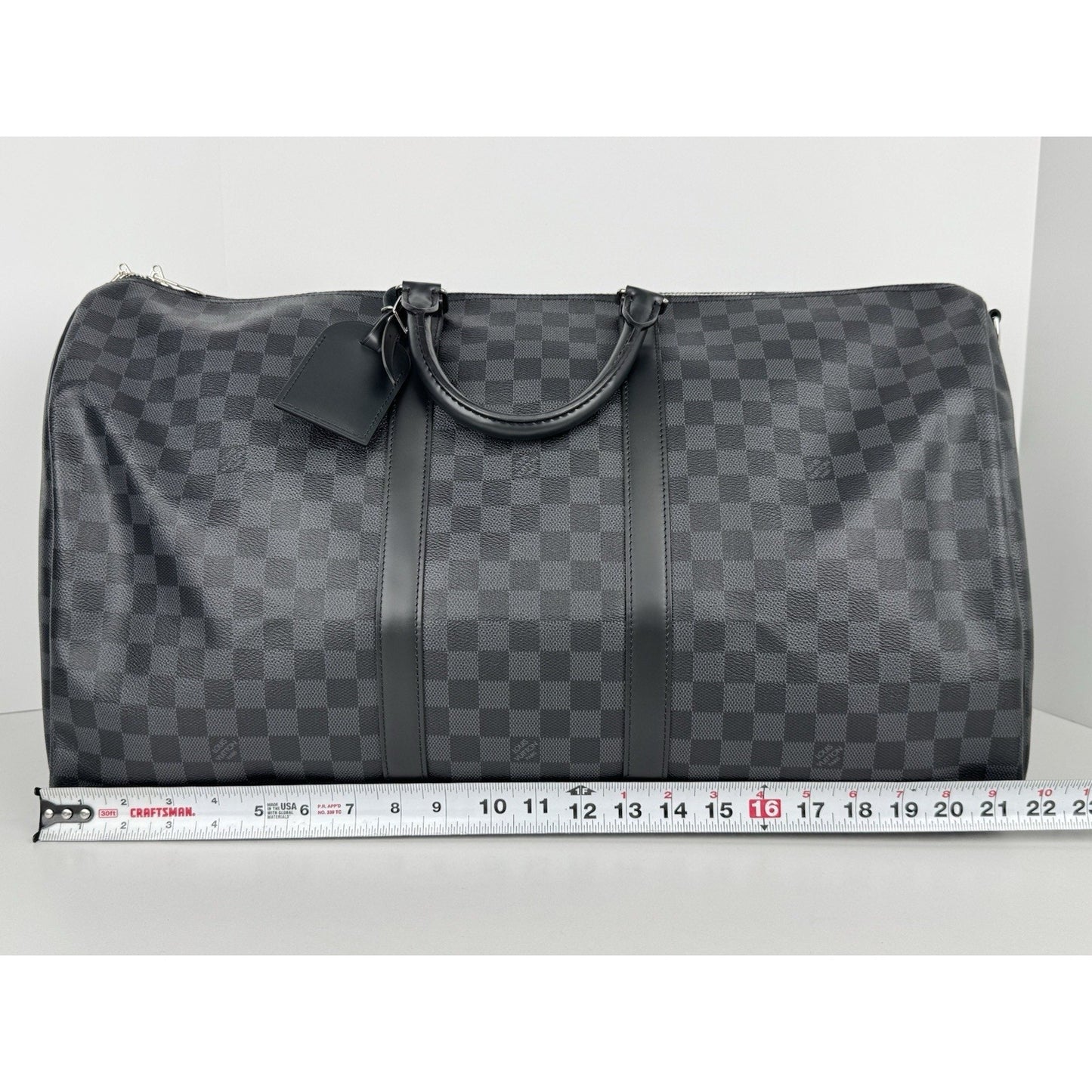 Louis Vuitton Damier Graphite Keepall Bandoulière 55 Travel Bag