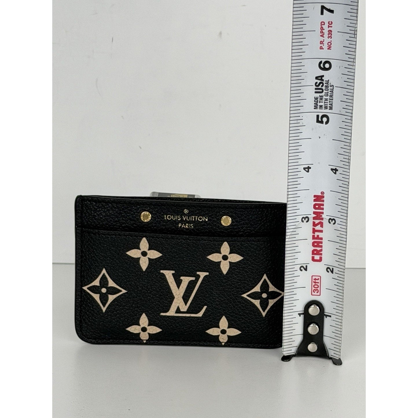 Louis Vuitton Card Holder in Bicolor LV Monogram Empreinte Leather NFC