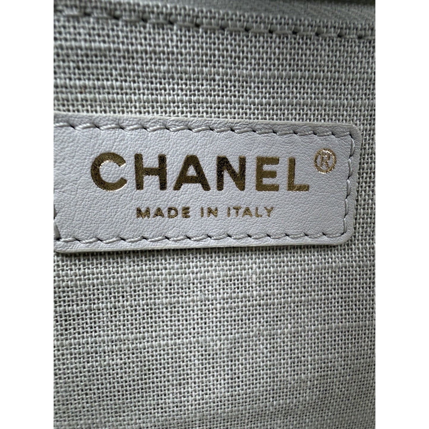 Chanel Deauville Shopping Tote Bag in Black Canvas NFC Small with Pouch E2
