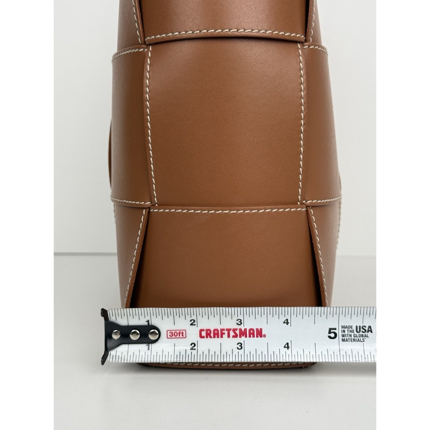 Bottega Veneta Nappa Maxi Intrecciato Men’s Arco Tote in Wood