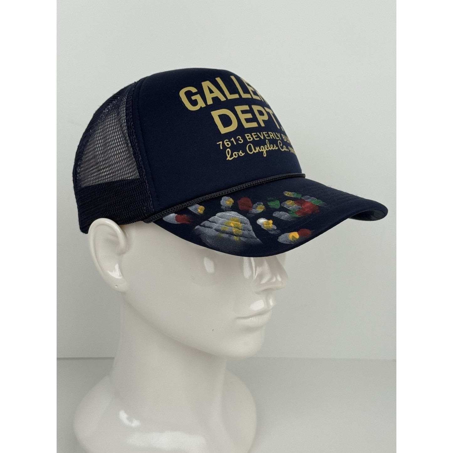 Gallery Dept. Navy Graffiti Workshop Trucker Mesh Snapback Hat