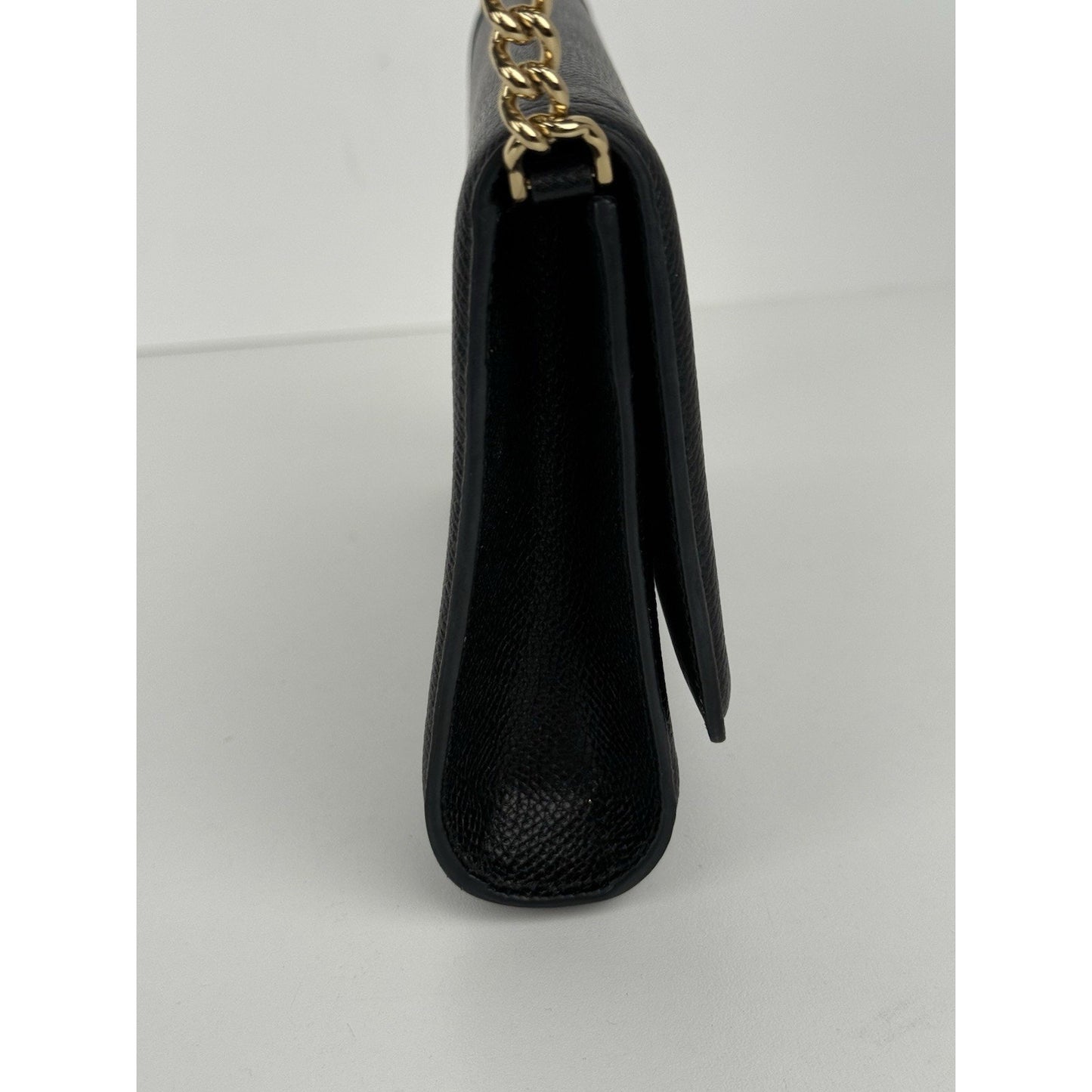 Salvatore Ferragamo Vala Ribbon Shoulder Bag Leather Black