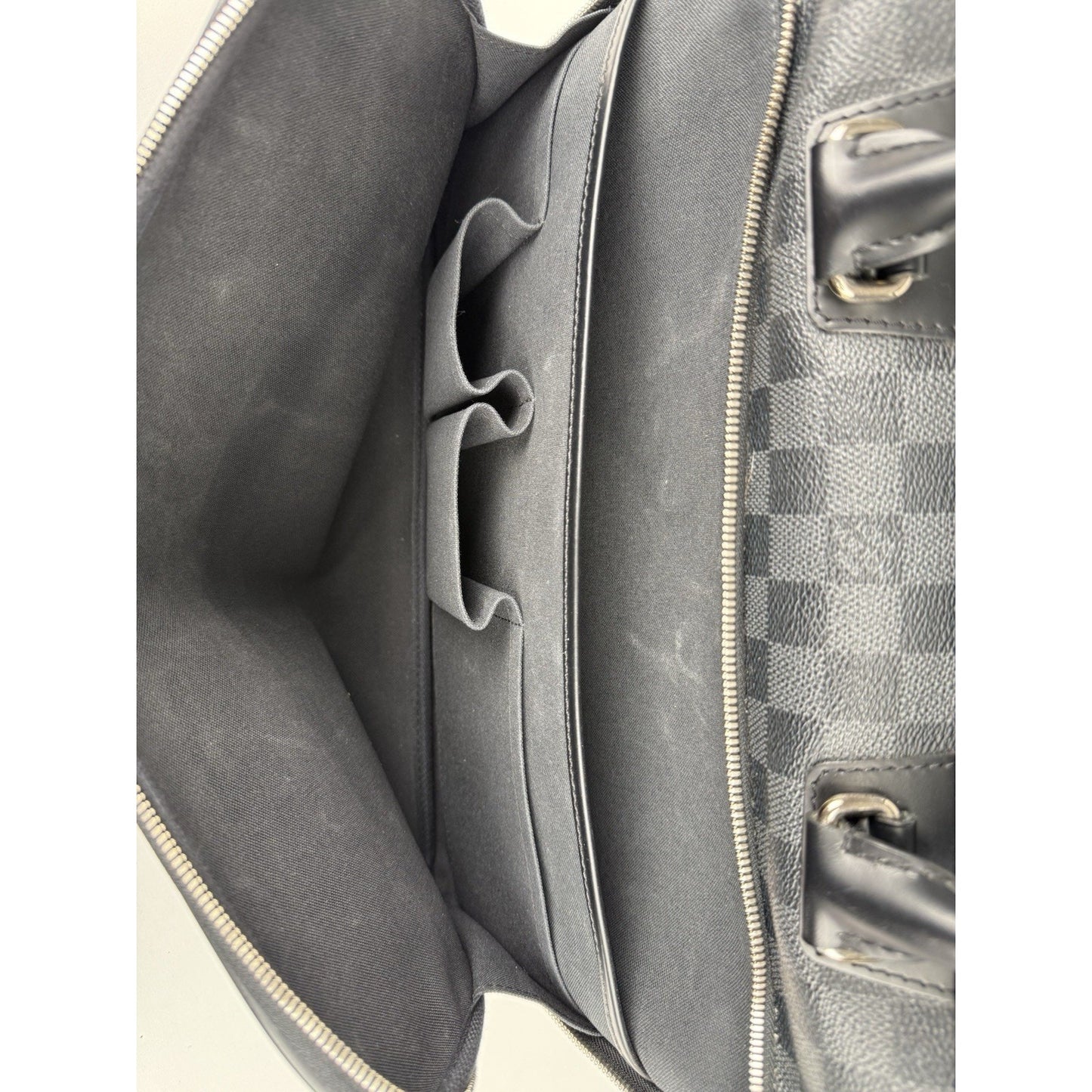 Louis Vuitton Damier Graphite Icart Business Bag Briefcase Handbag Black