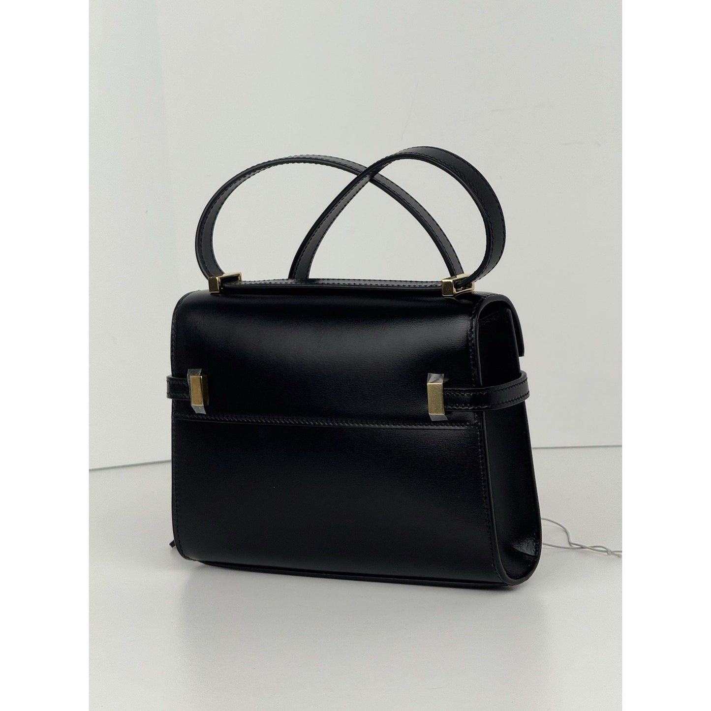 Saint Laurent Baby Manhattan Black Leather Women's Shoulder Bag