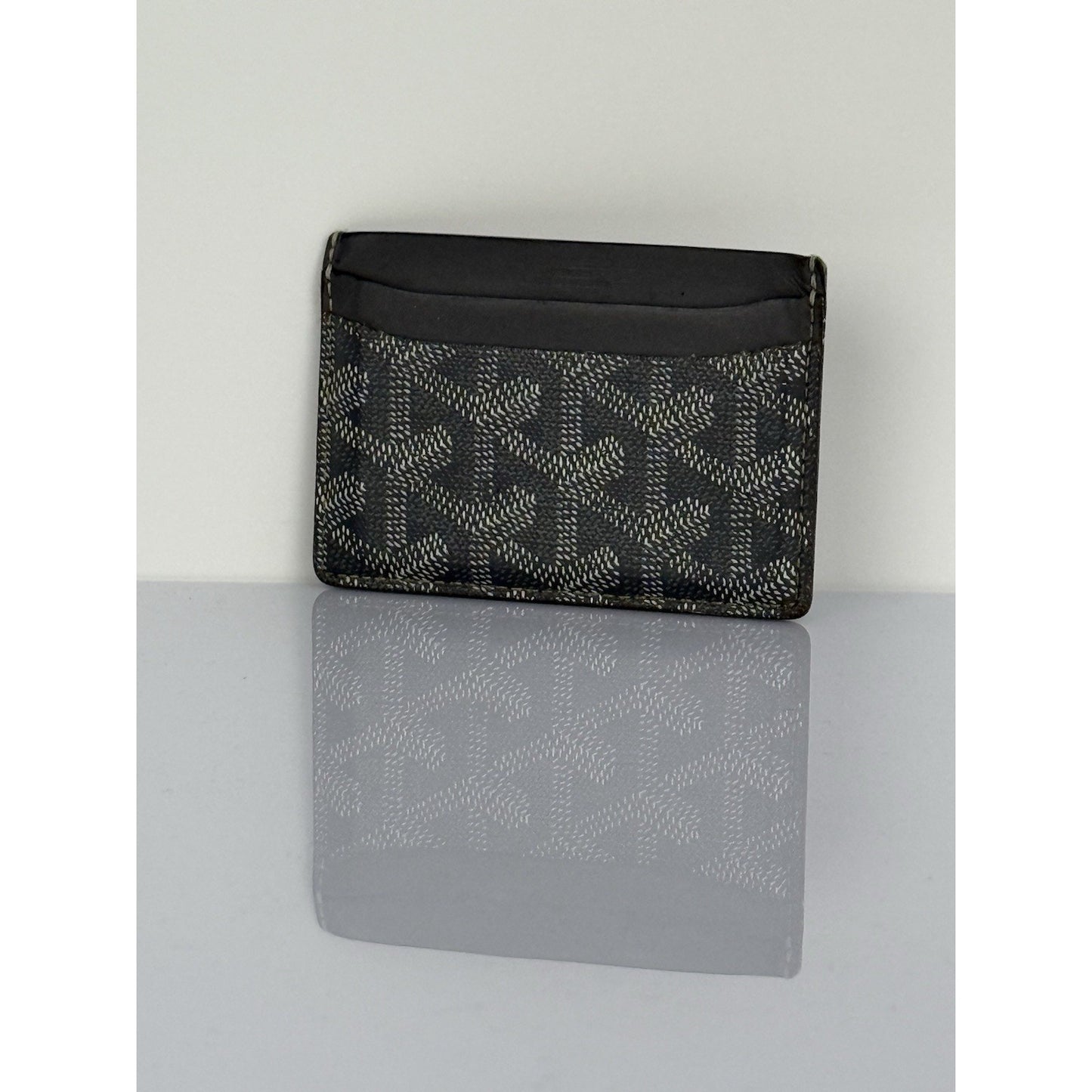 Goyard Goyardine Grey Coated Canvas & Leather Saint Sulpice Card Holder