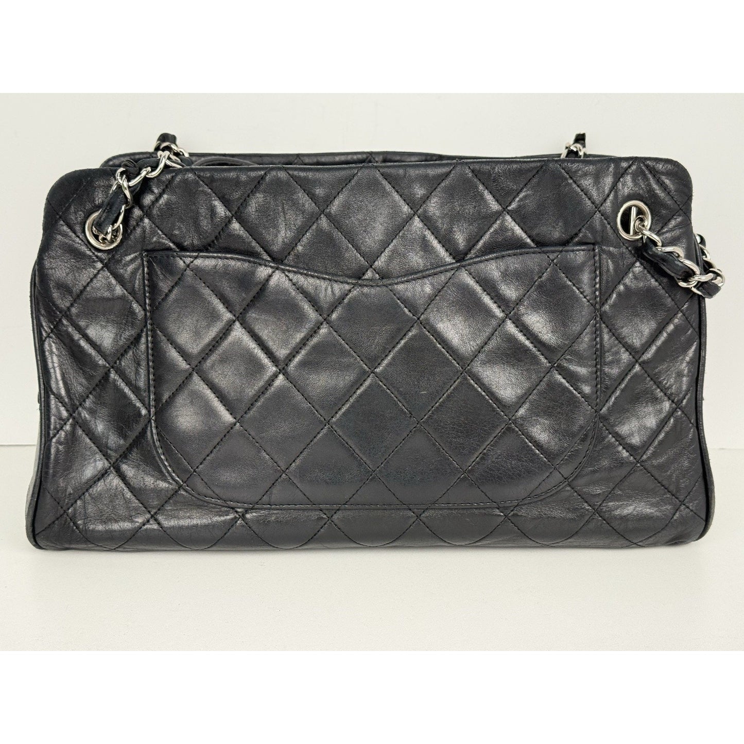 Chanel Timeless Tote Bag Black Leather