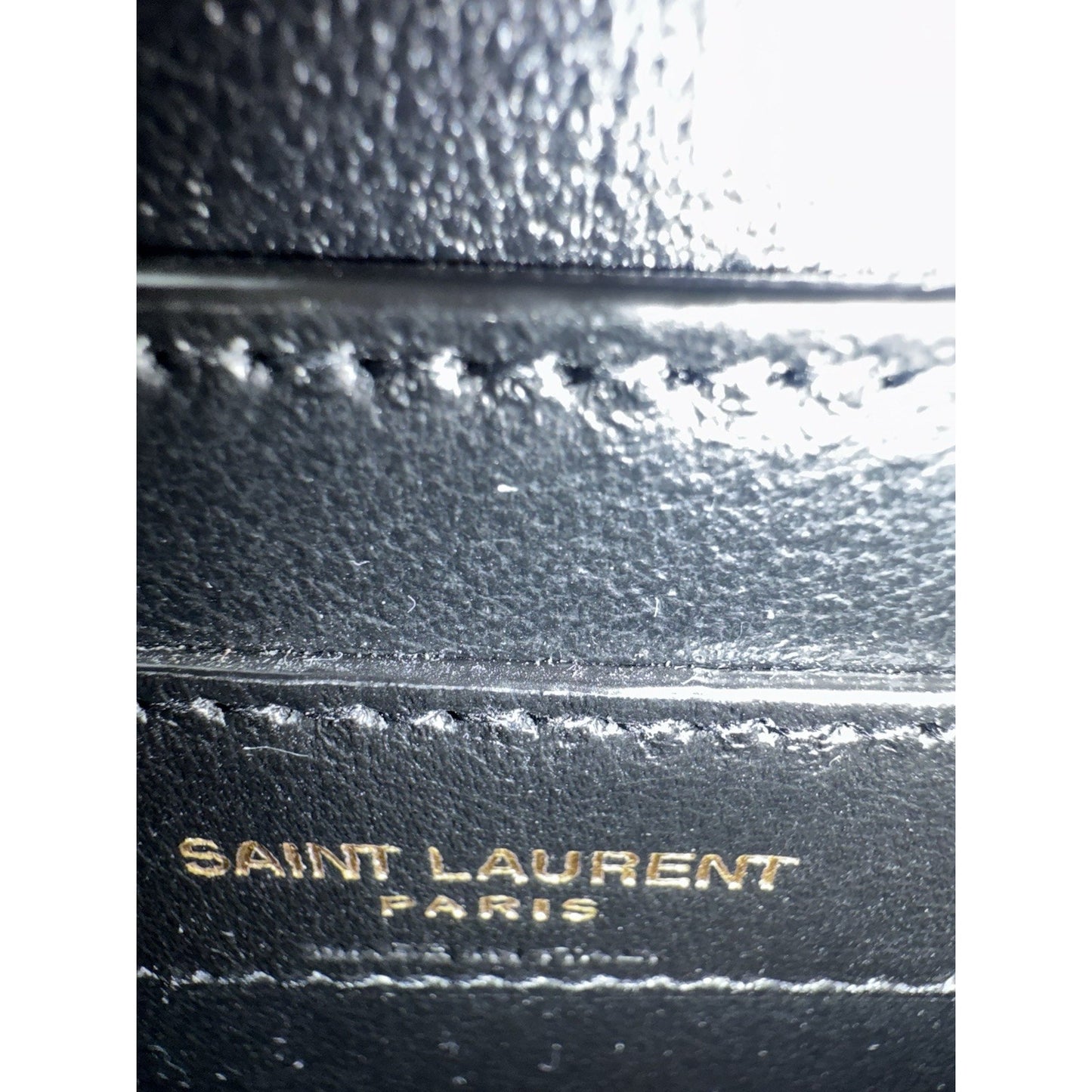 Saint Laurent Baby Manhattan Black Leather Women's Shoulder Bag