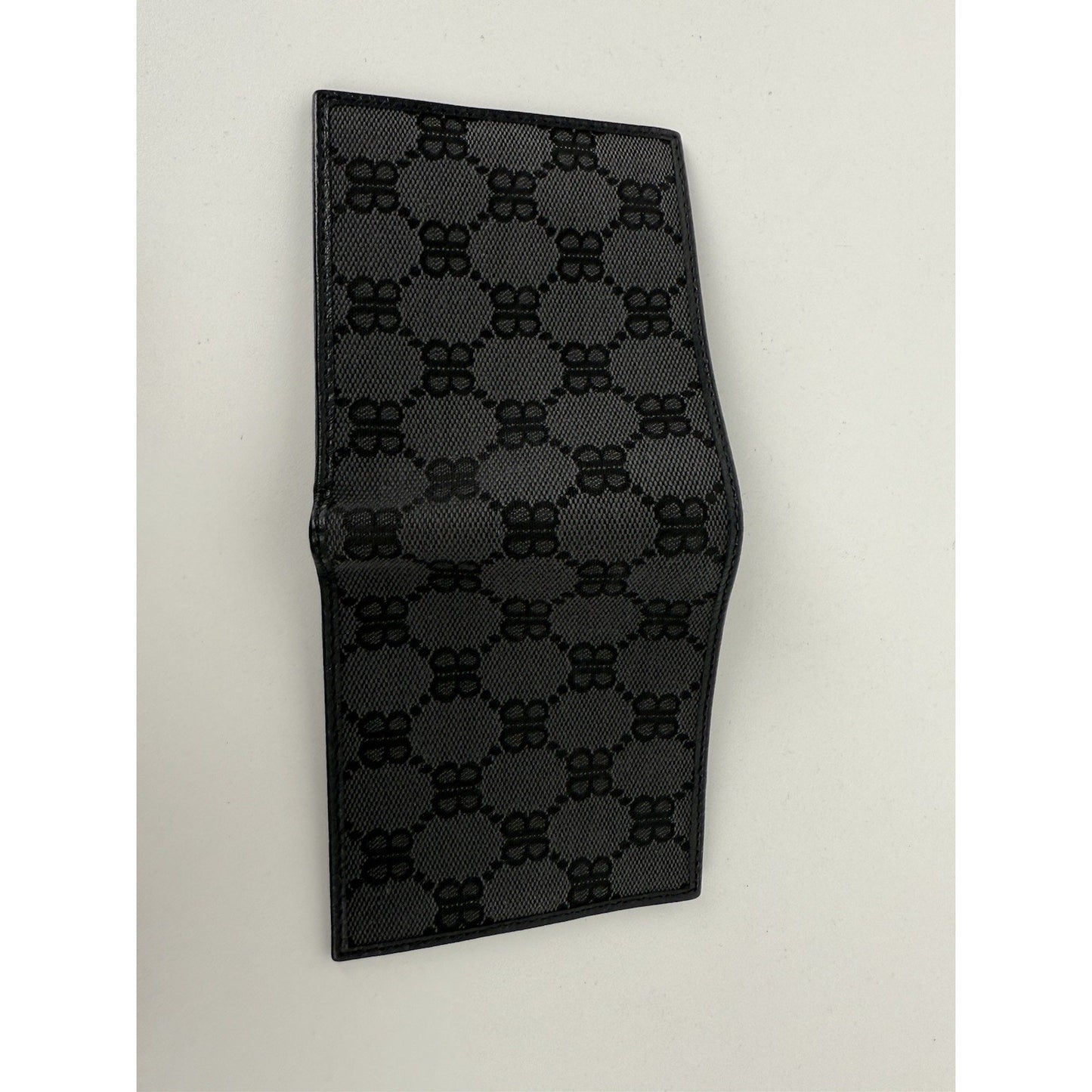 Balenciaga Hacker Gucci Project Calloboration Black Bifold Wallet