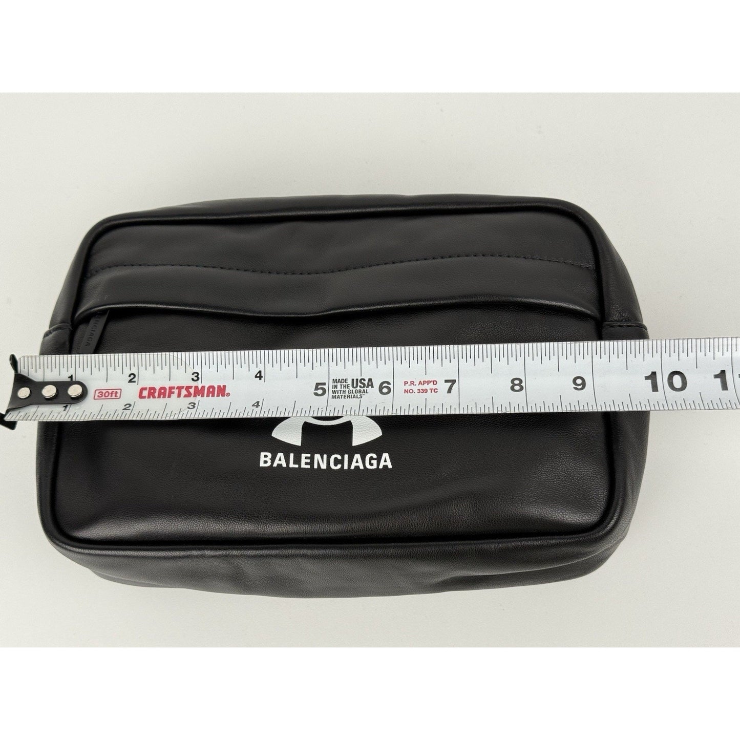 Balenciaga + Under Armour Clutch Black Leather Men's Bag