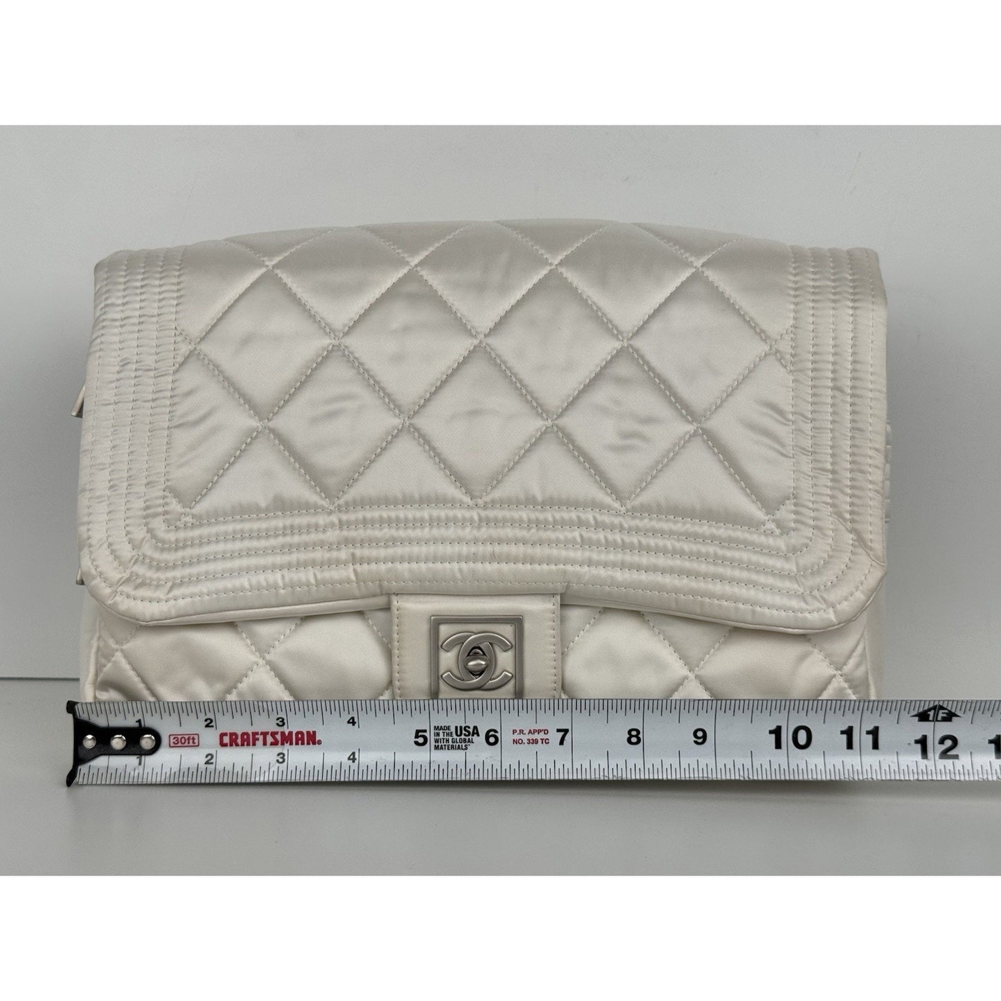 Chanel Ski Sport White Shoulder Bag with Silver Hardware B-9