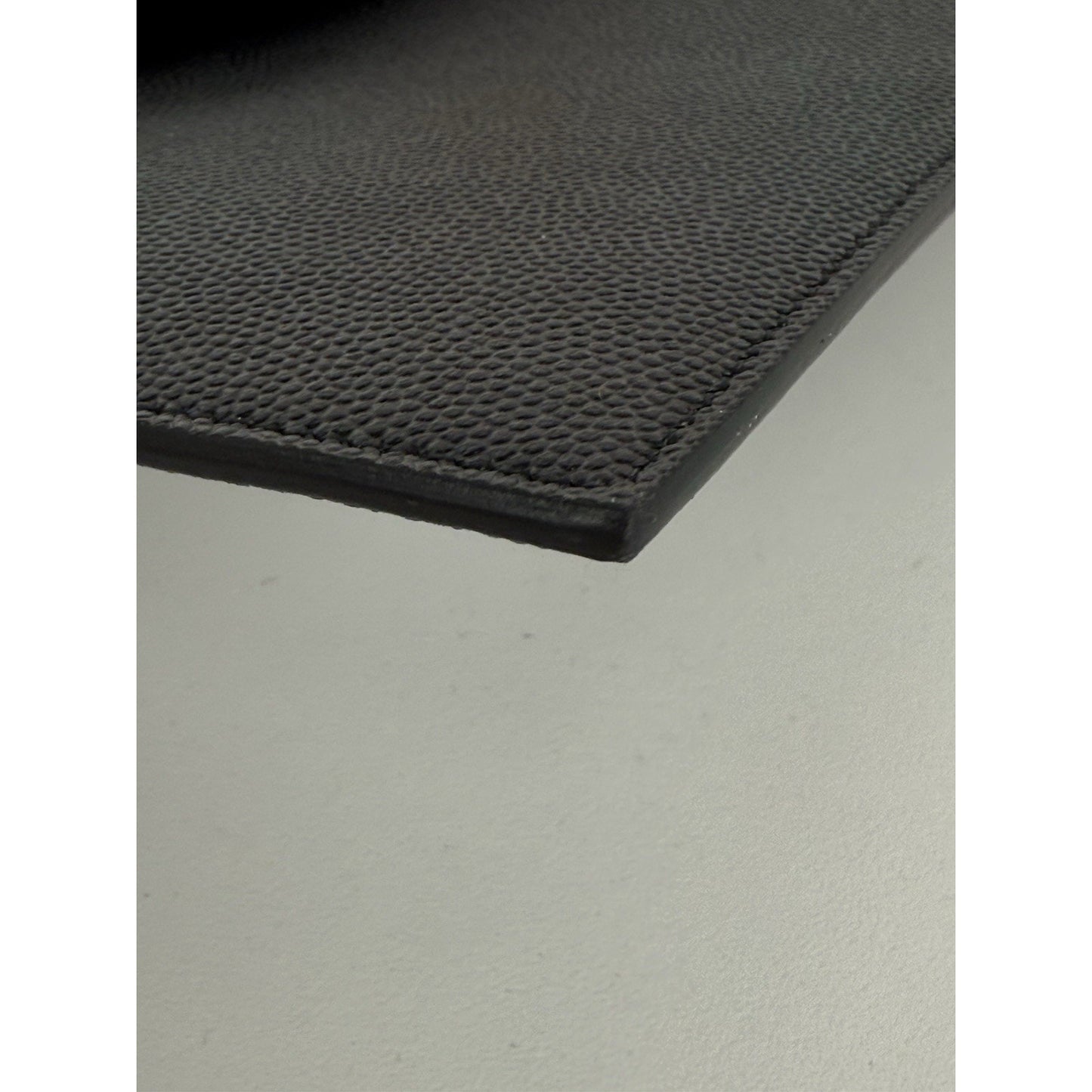 Saint Laurent Grain Black Leather Uptown Pouch