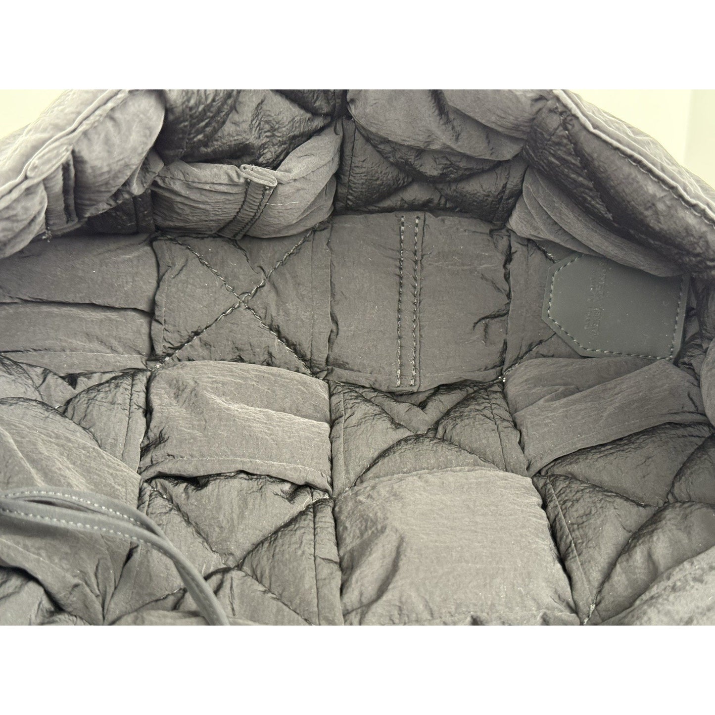 BOTTEGA VENETA Maxi Padded Tech Cassette Shoulder Bag Black Nylon Shoulder Bag