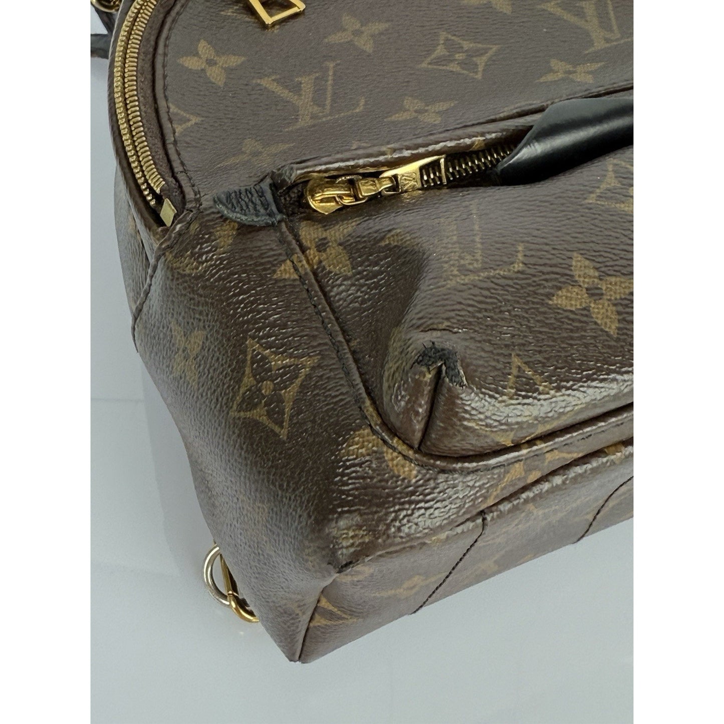 Louis Vuitton Mini Palm Springs Women's Backpack in Brown Monogram