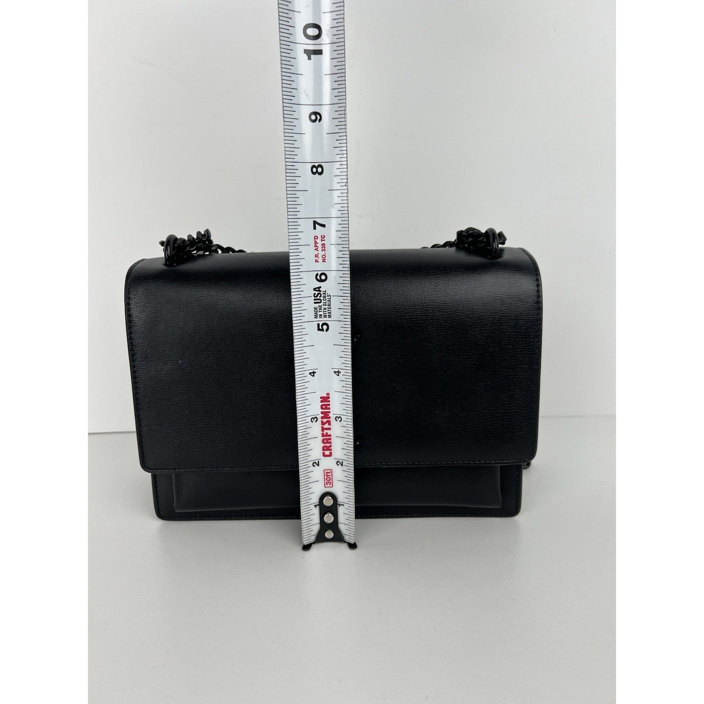 SAINT LAURENT Calfskin Medium Monogram Monochrome Sunset Black C-2