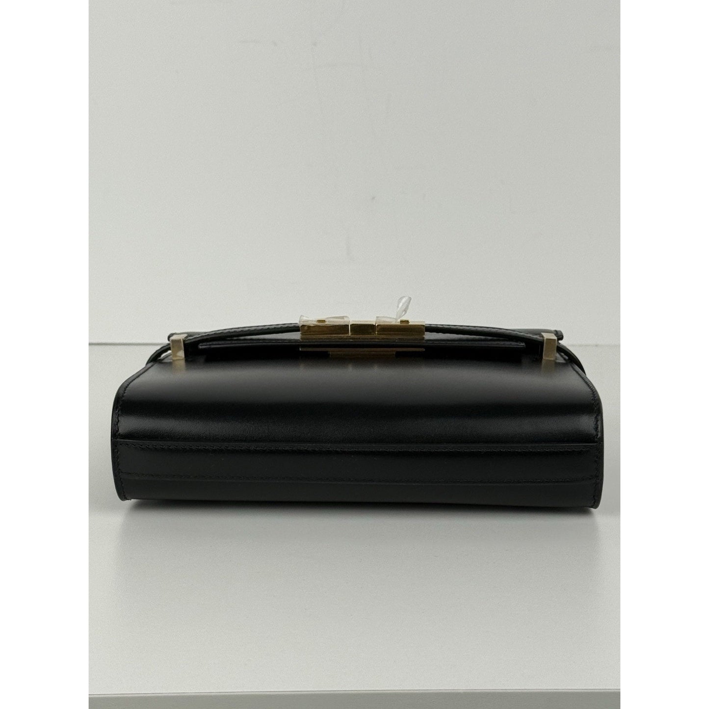 Saint Laurent Baby Manhattan Black Leather Women's Shoulder Bag