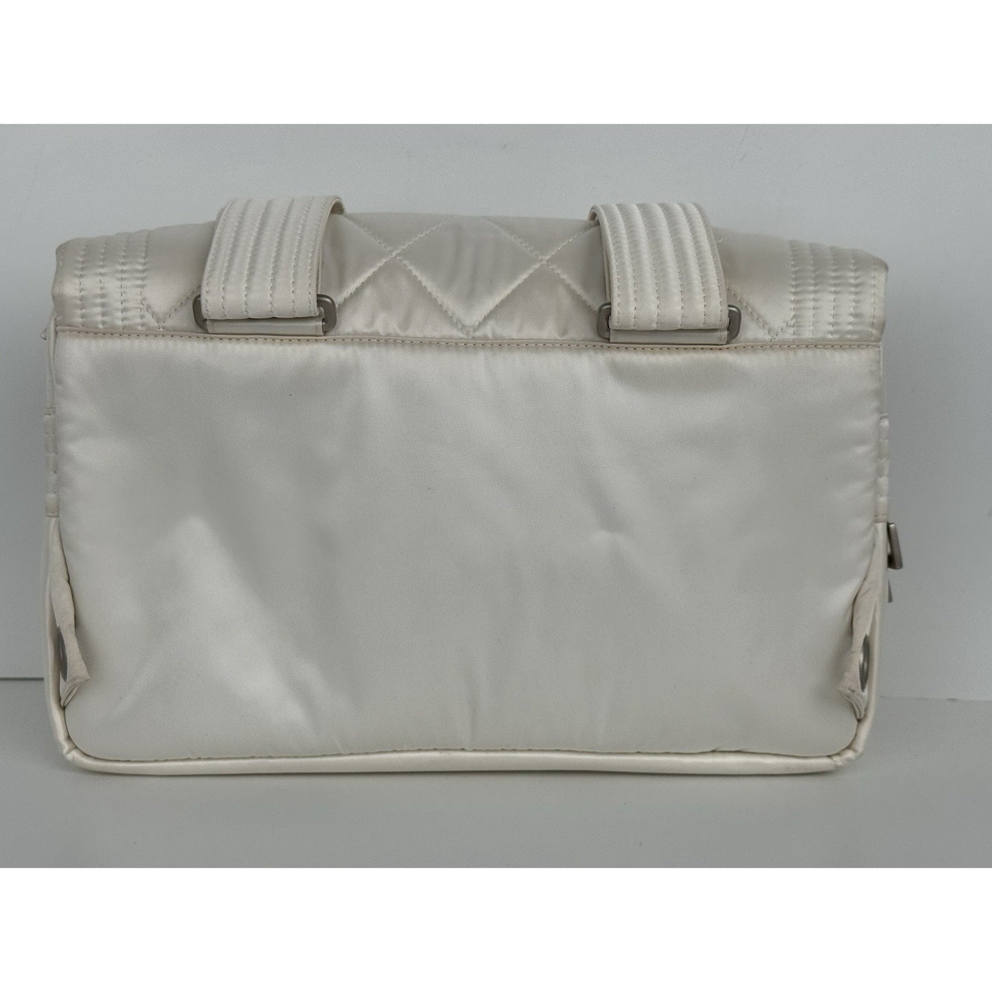 Chanel Ski Sport White Shoulder Bag with Silver Hardware B-9