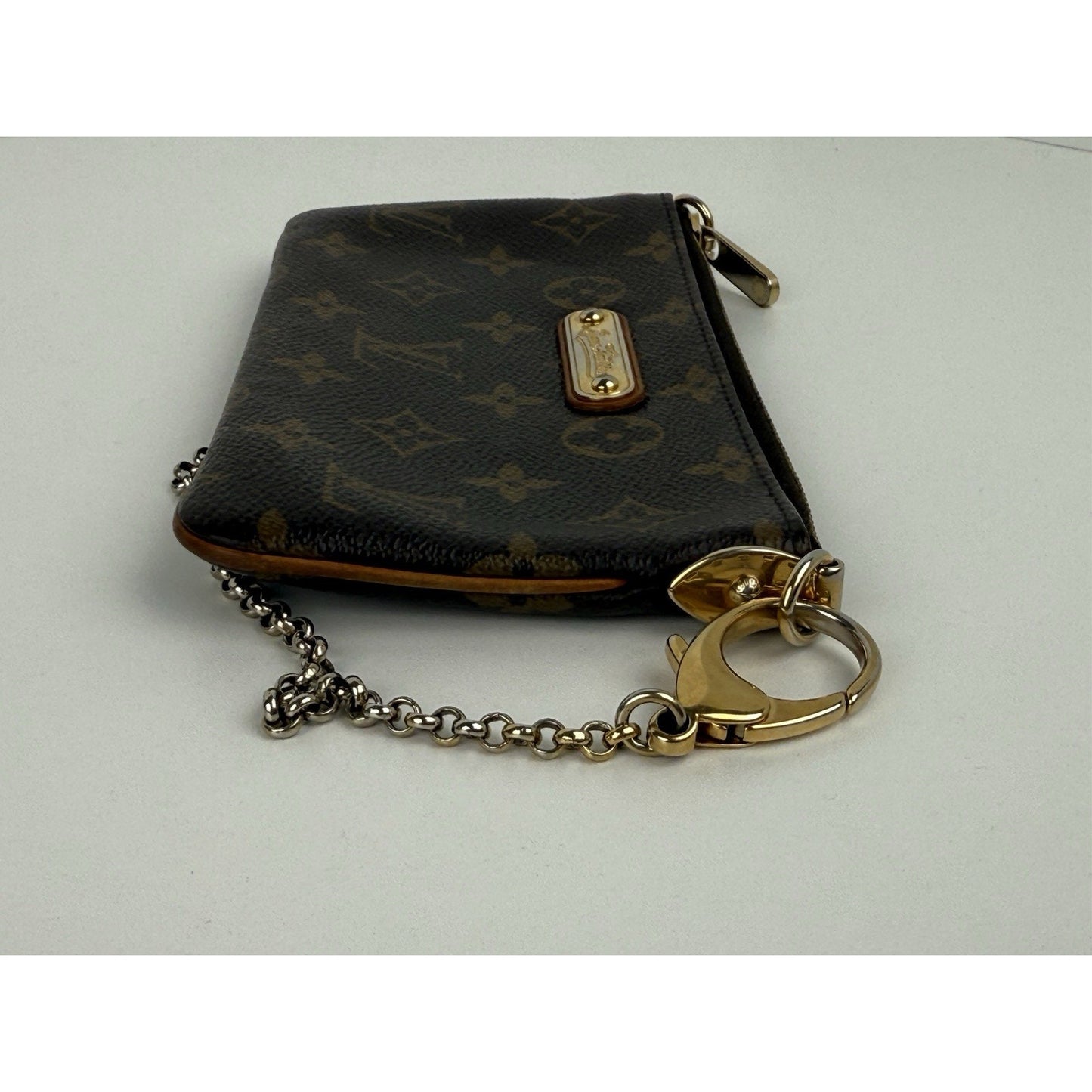 Louis Vuitton Pochette Milano Brown Coated Canvas Women's Shoulder Bag