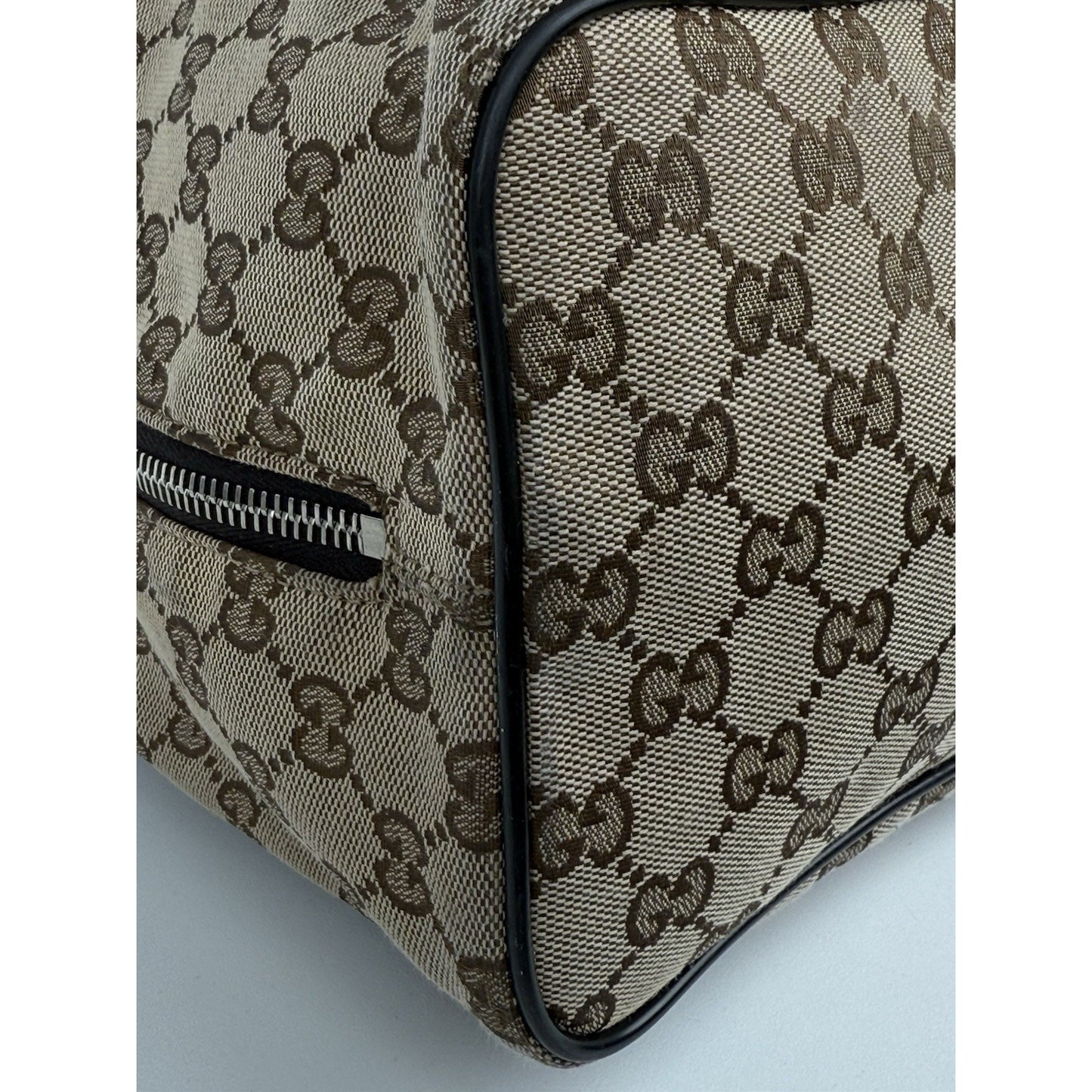 Gucci GG Brown Canvas Bucket Backpack