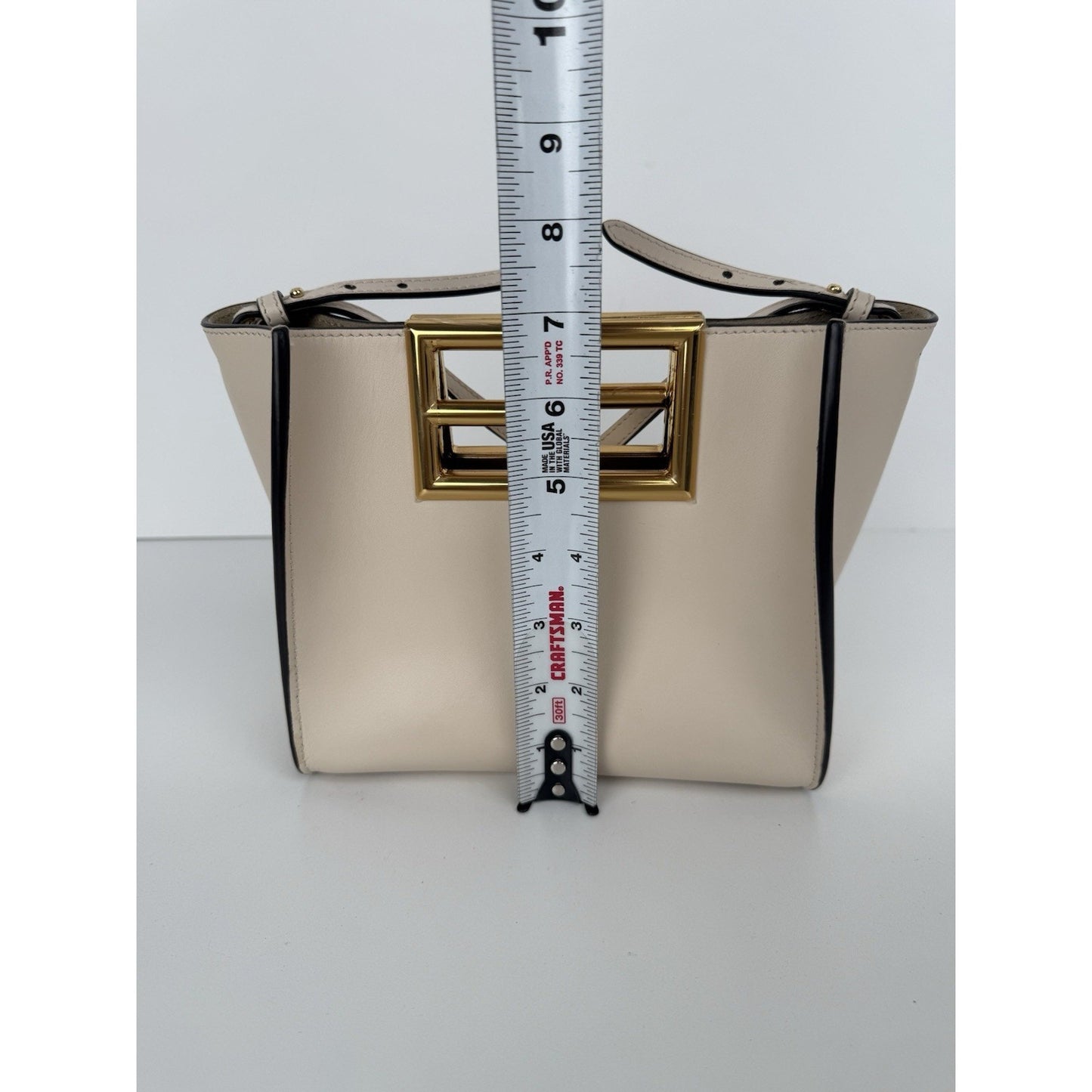 Fendi Way Small Tote Women's Crossbody Bag in Beige