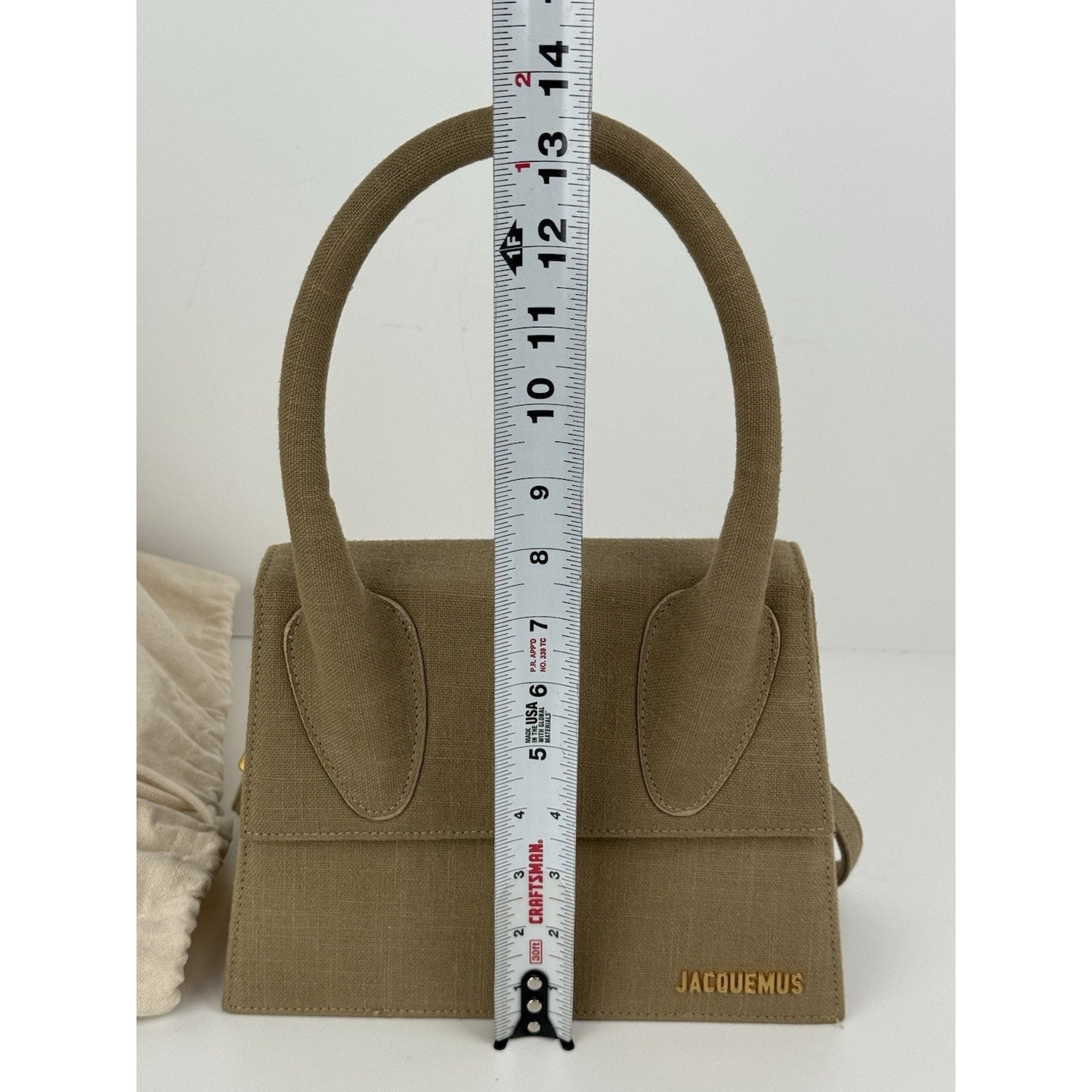 Jacquemus Brown Canvas Le Grand Chiquito Top Handle & Shoulder Bag