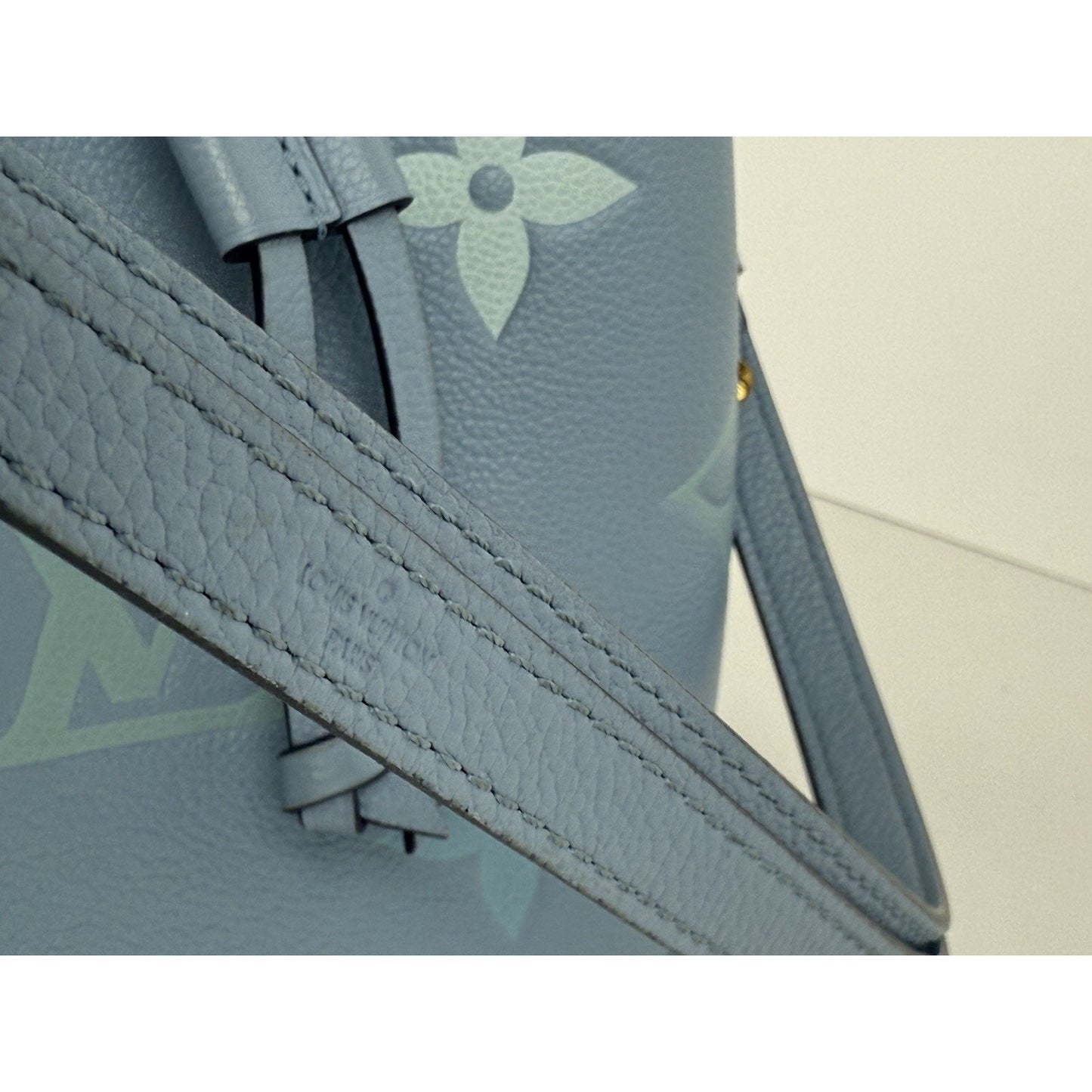 LOUIS VUITTON Giant Monogram Neonoe BB Blue Empriente Women's Shouder Bag