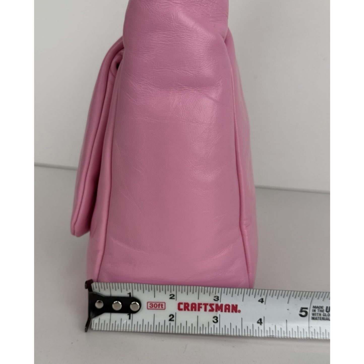 Balenciaga Monaco Small Sling Bag in Pink Puffy Leather E7