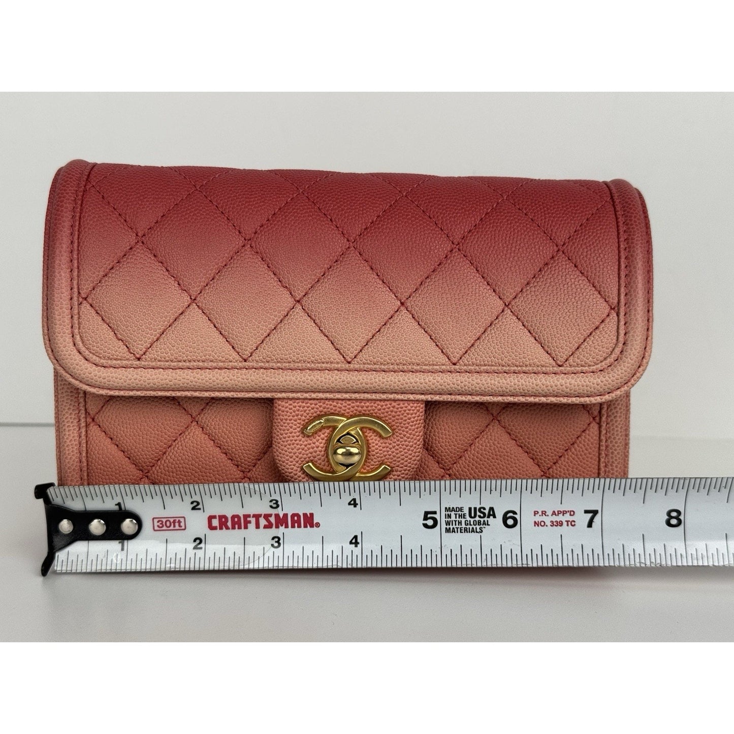 Chanel Caviar Quilted Sunset On The Sea Waist Bag – Coral with Gold Hardware C-1