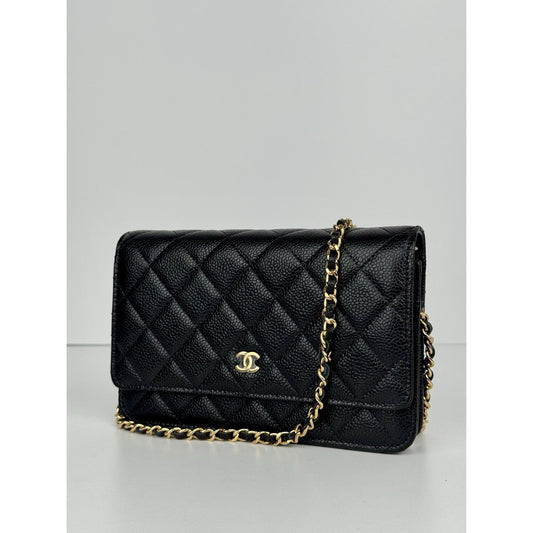 Chanel Classic Wallet on Chain in Black Caviar Leather