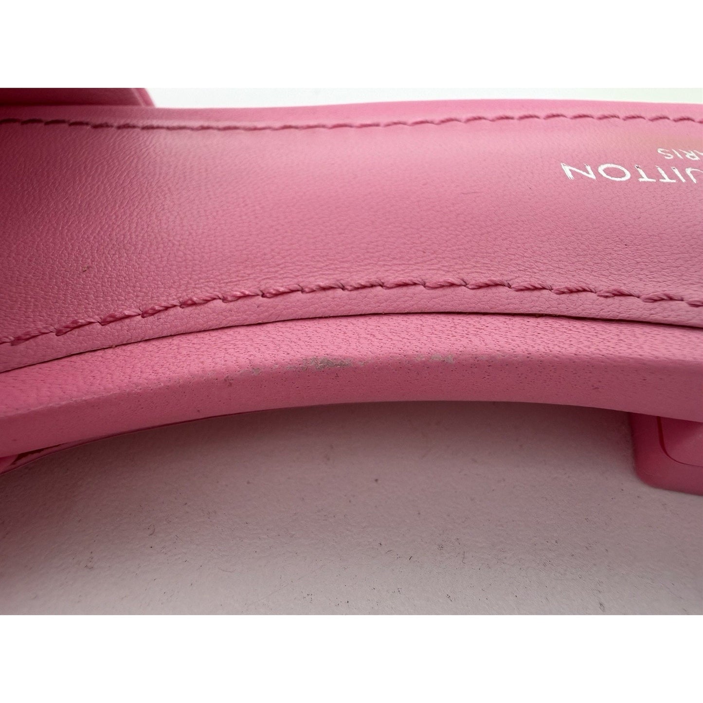 Louis Vuitton Revival Flat Mules in Embossed Pink Leather 36EU (6 US) 2020