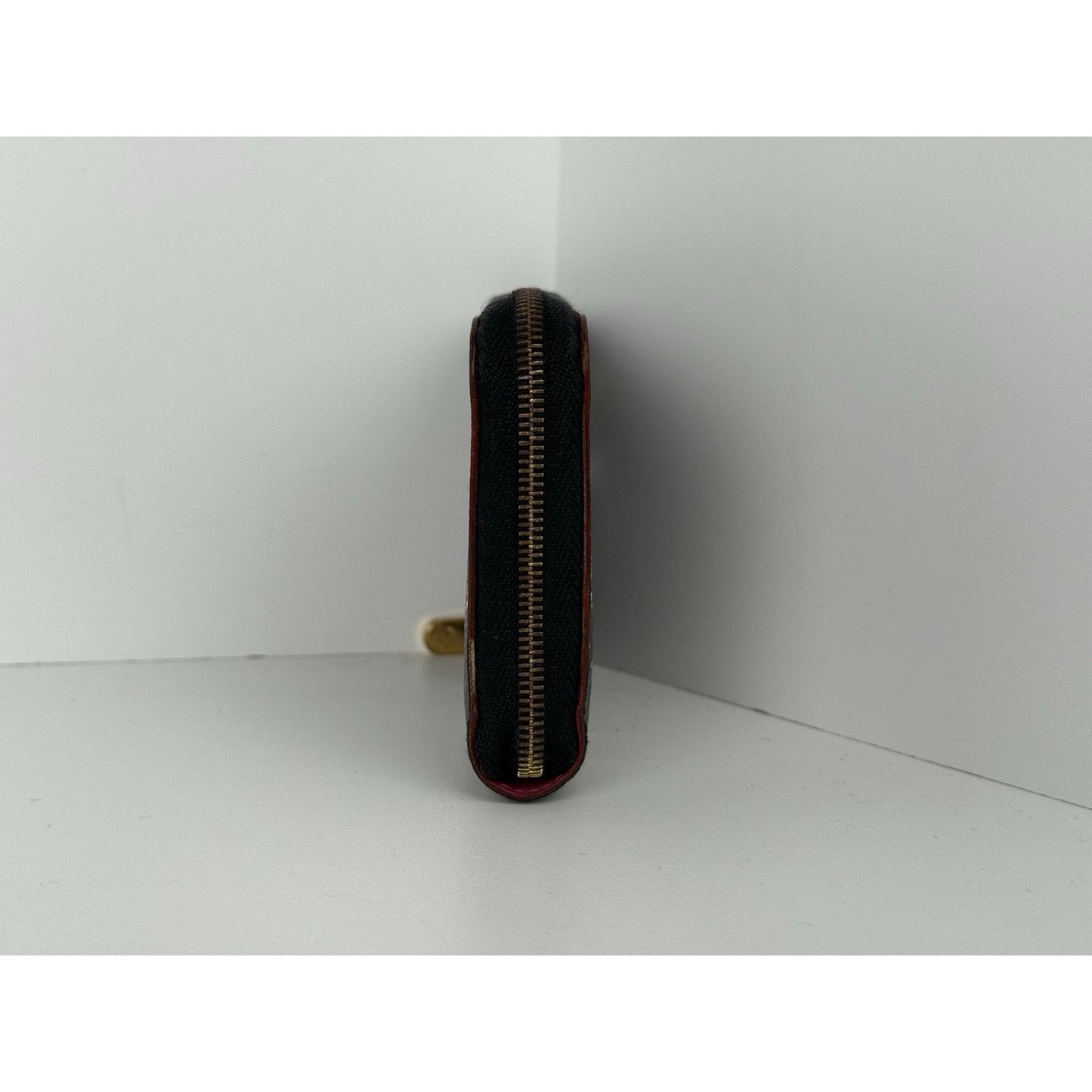 Louis Vuitton Multicolor Zippy Coin Purse Wallet Black with Gold Hardware